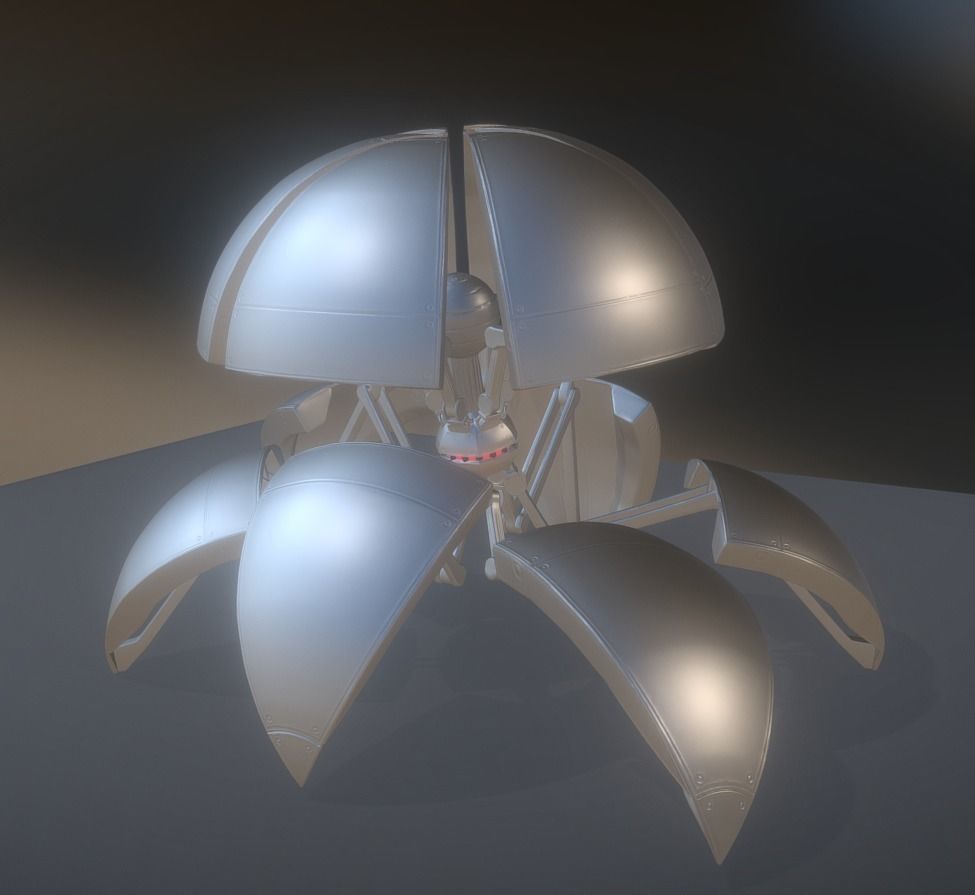 Sphere Bot Collection Low-poly 3D model_41