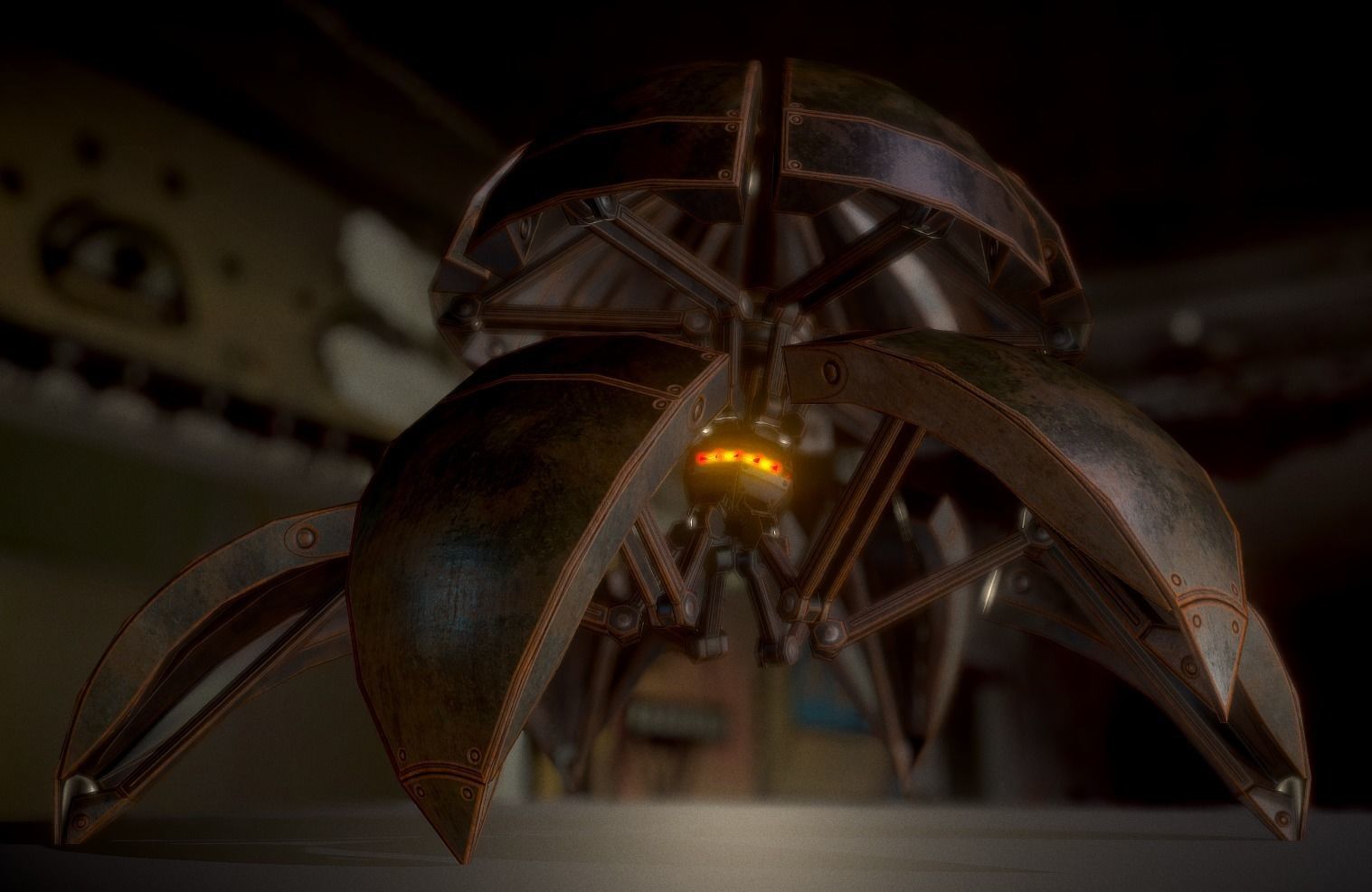 Sphere Bot Collection Low-poly 3D model_77