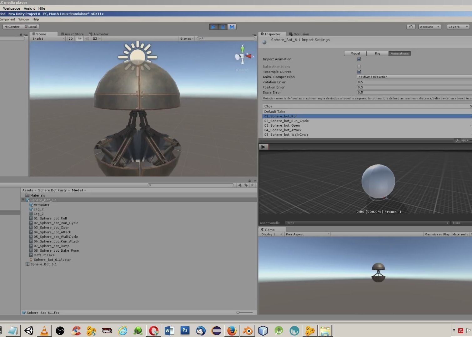 Sphere Bot Collection Low-poly 3D model_17