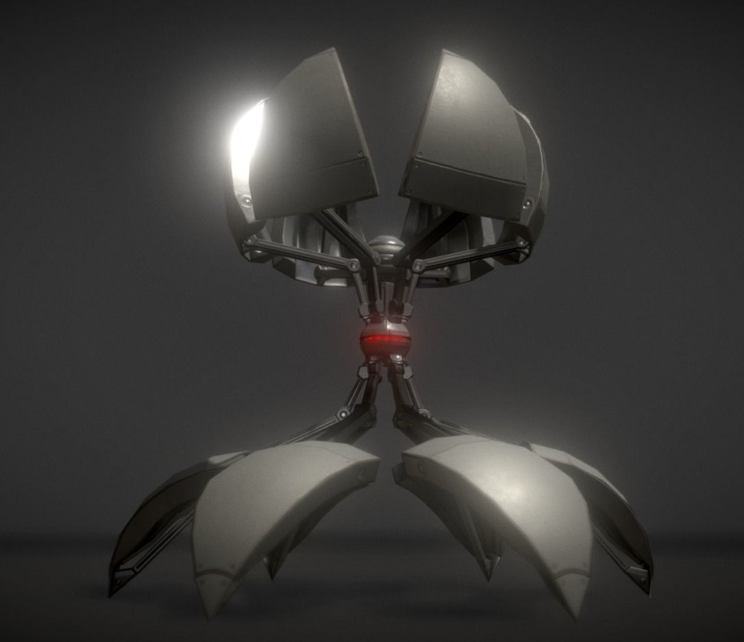 Sphere Bot Collection Low-poly 3D model_142