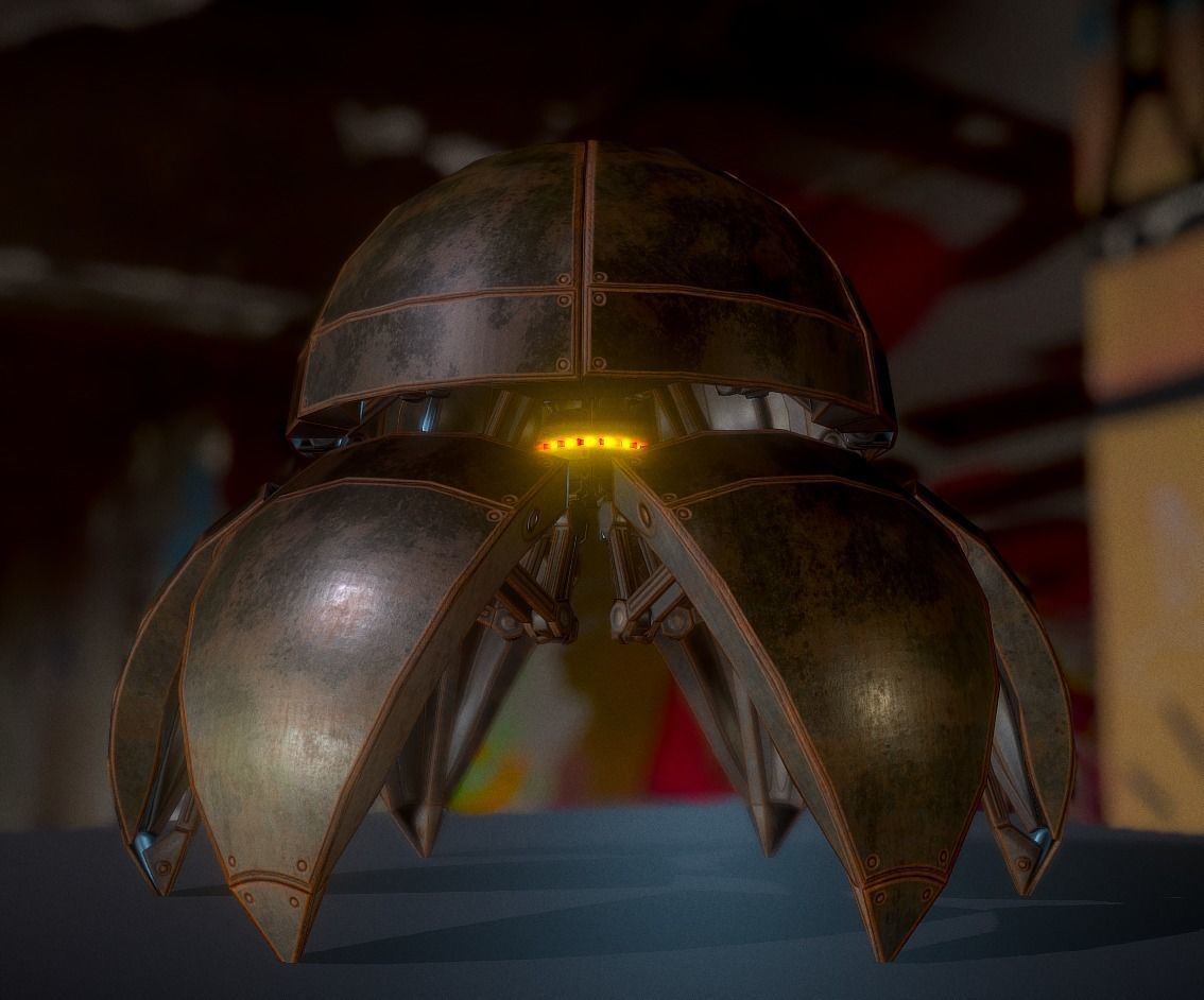 Sphere Bot Collection Low-poly 3D model_33