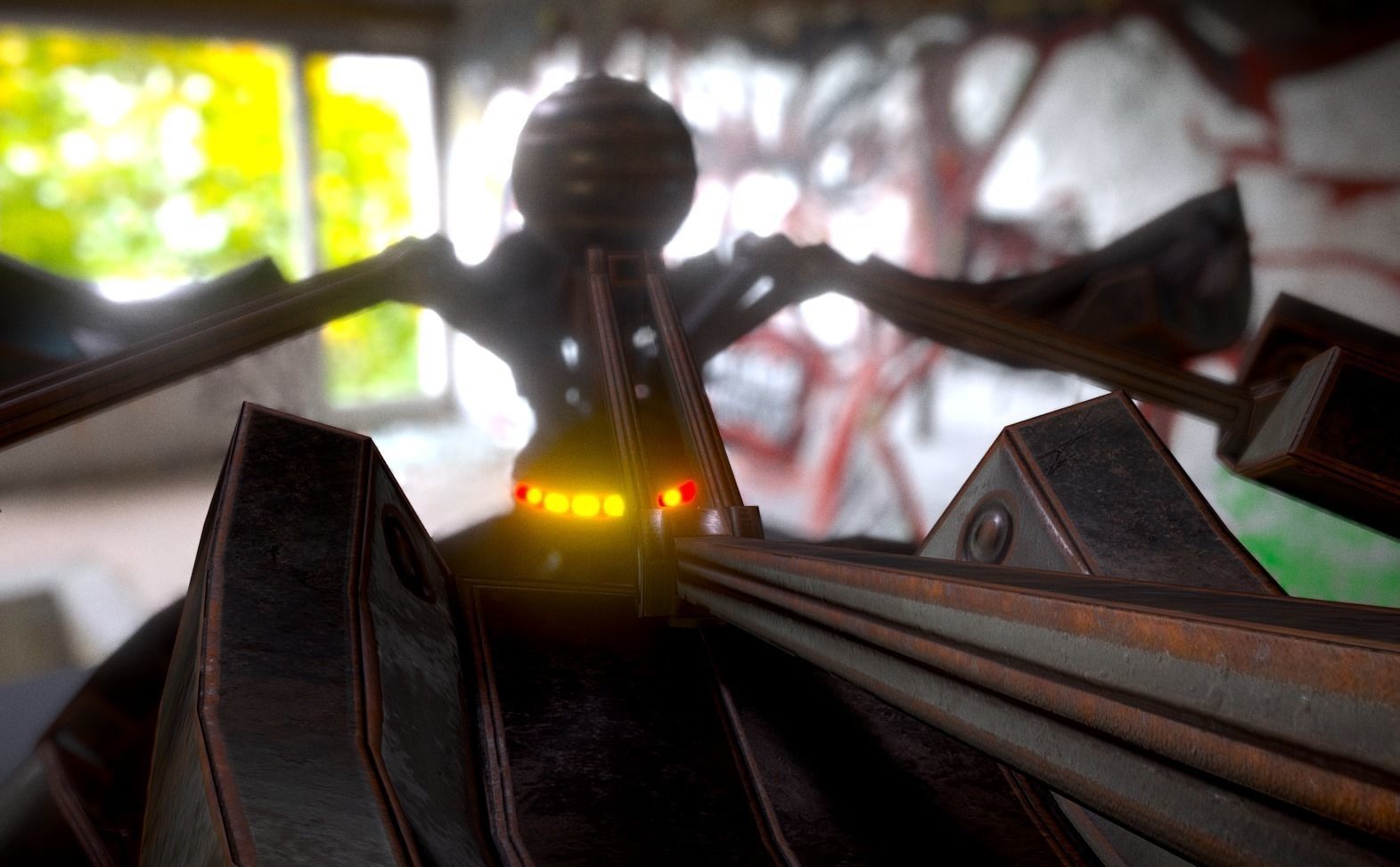 Sphere Bot Collection Low-poly 3D model_129