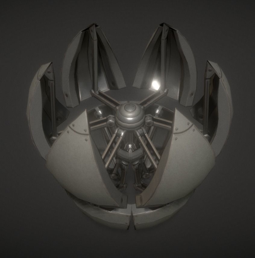 Sphere Bot Collection Low-poly 3D model_71