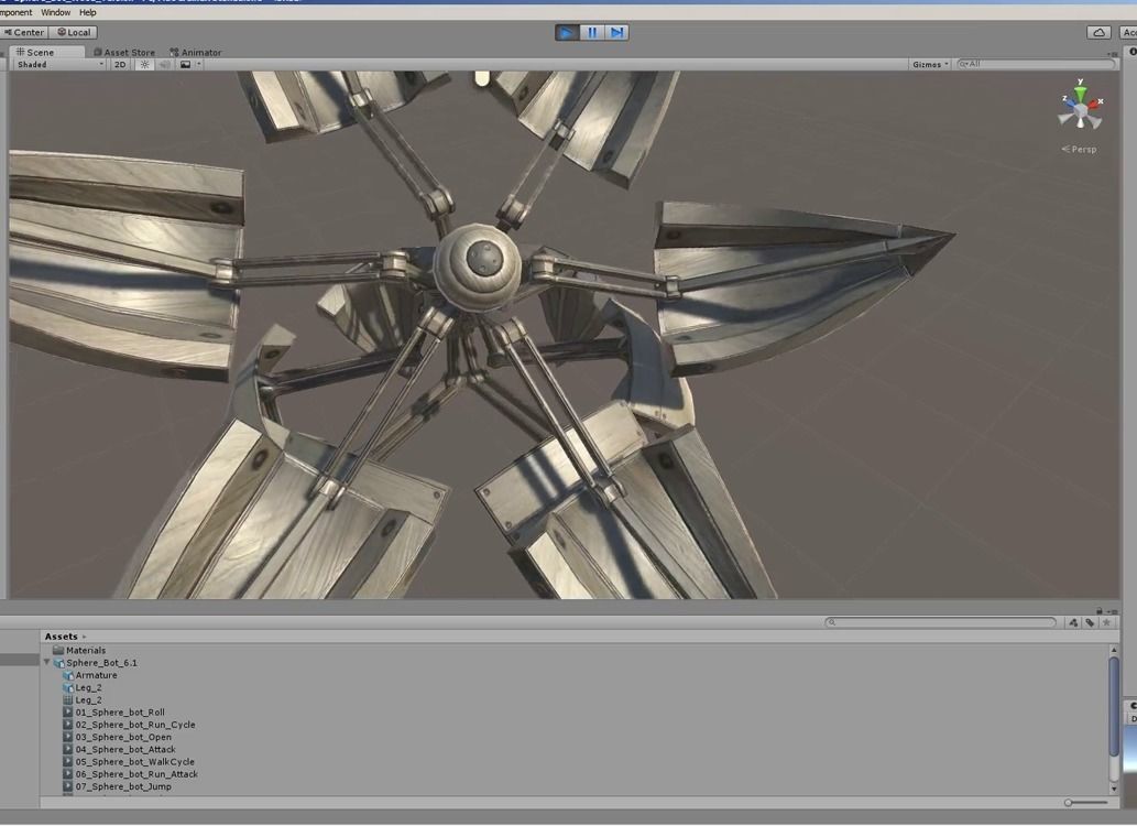 Sphere Bot Collection Low-poly 3D model_59
