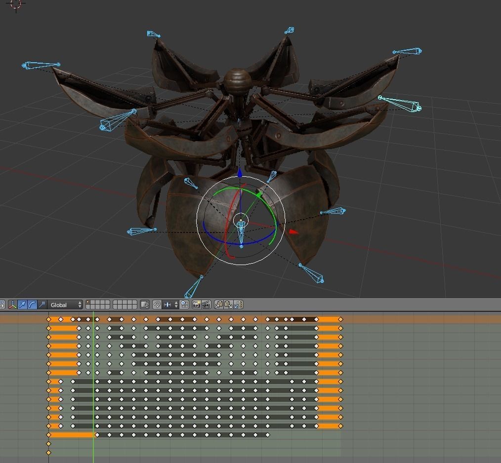 Sphere Bot Collection Low-poly 3D model_28