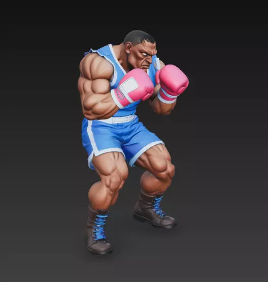 Balrog from Street Fighter 3D print model