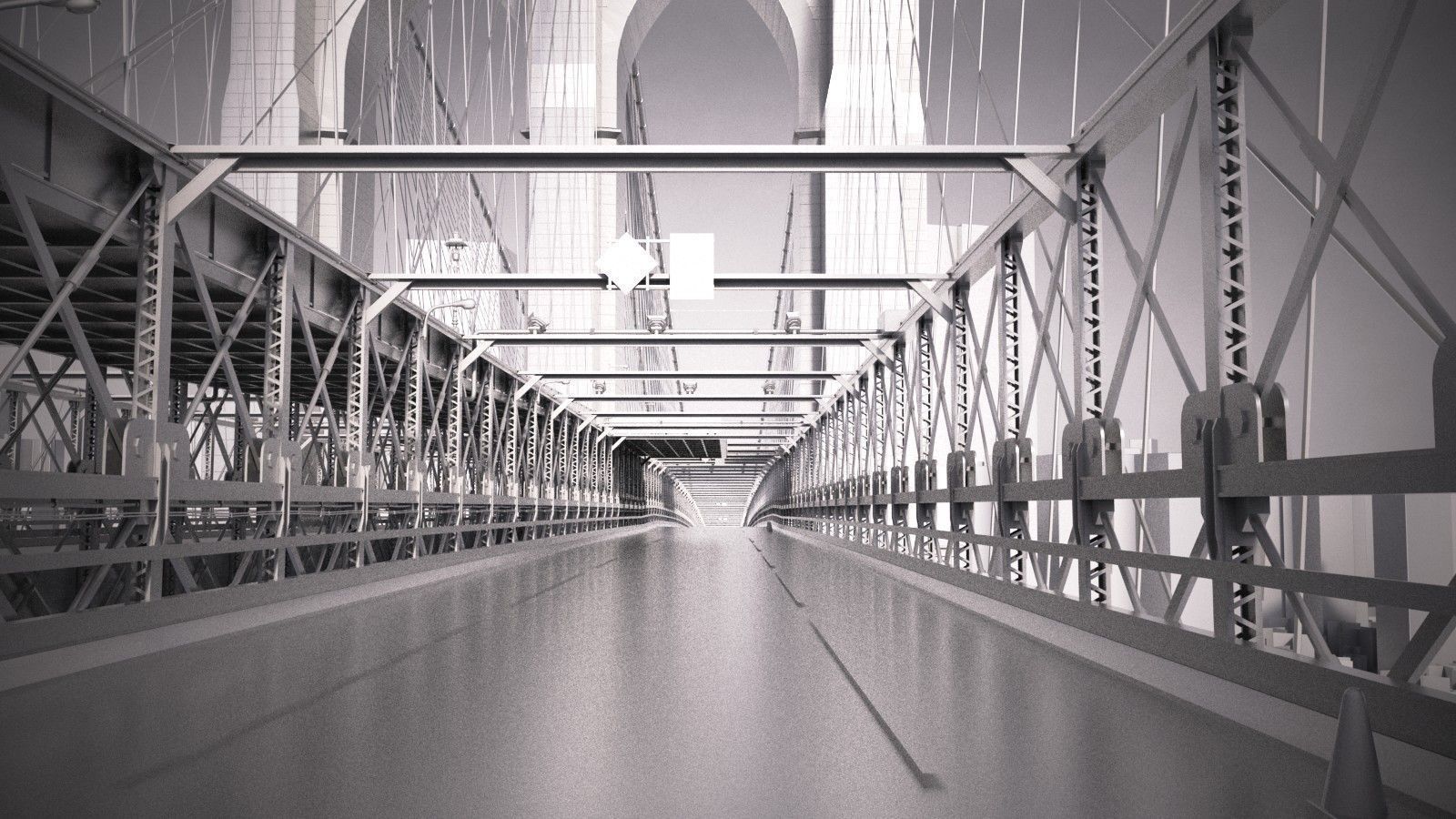 Brooklyn Bridge New York City 3D model_26