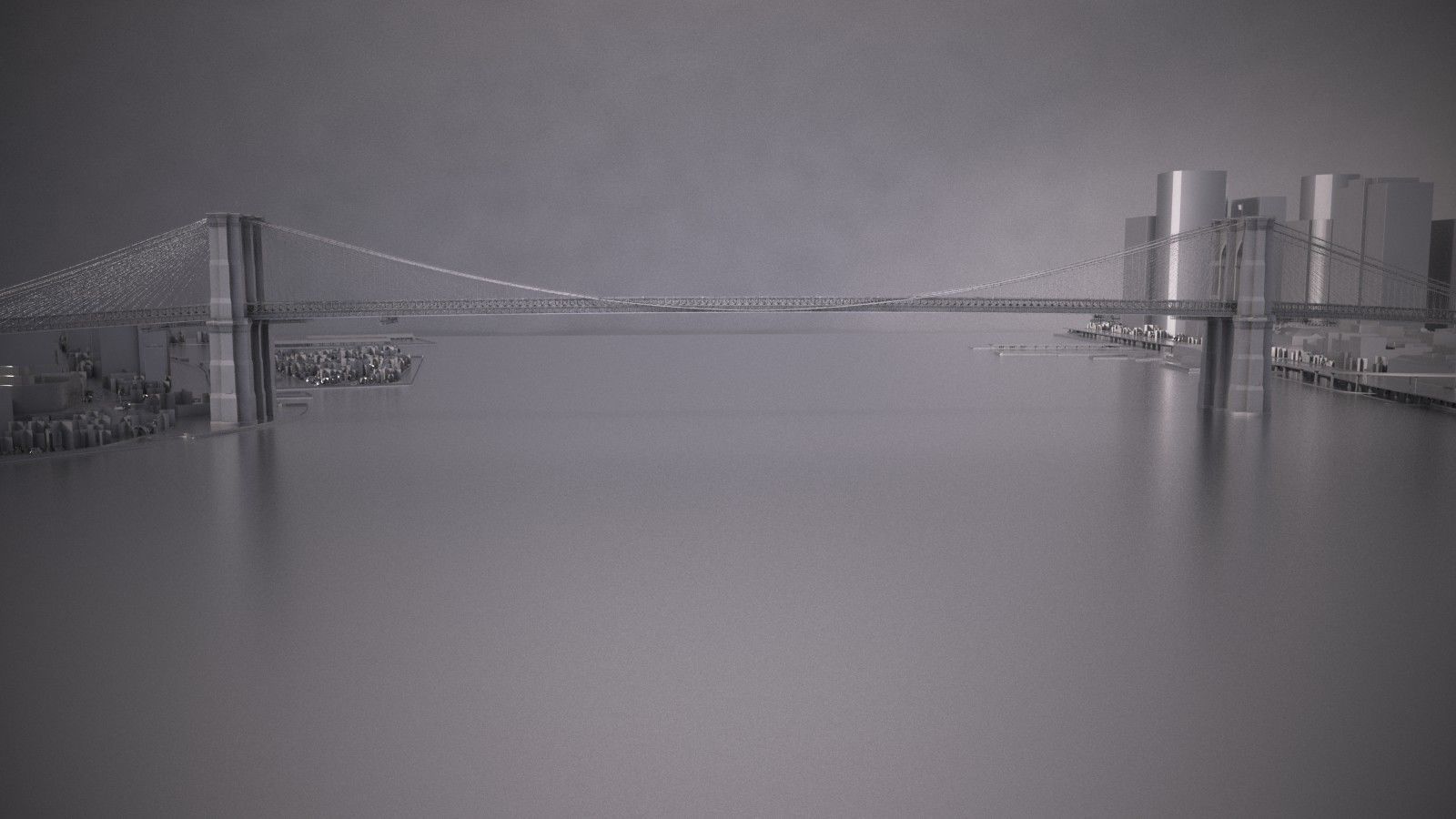 Brooklyn Bridge New York City 3D model_22