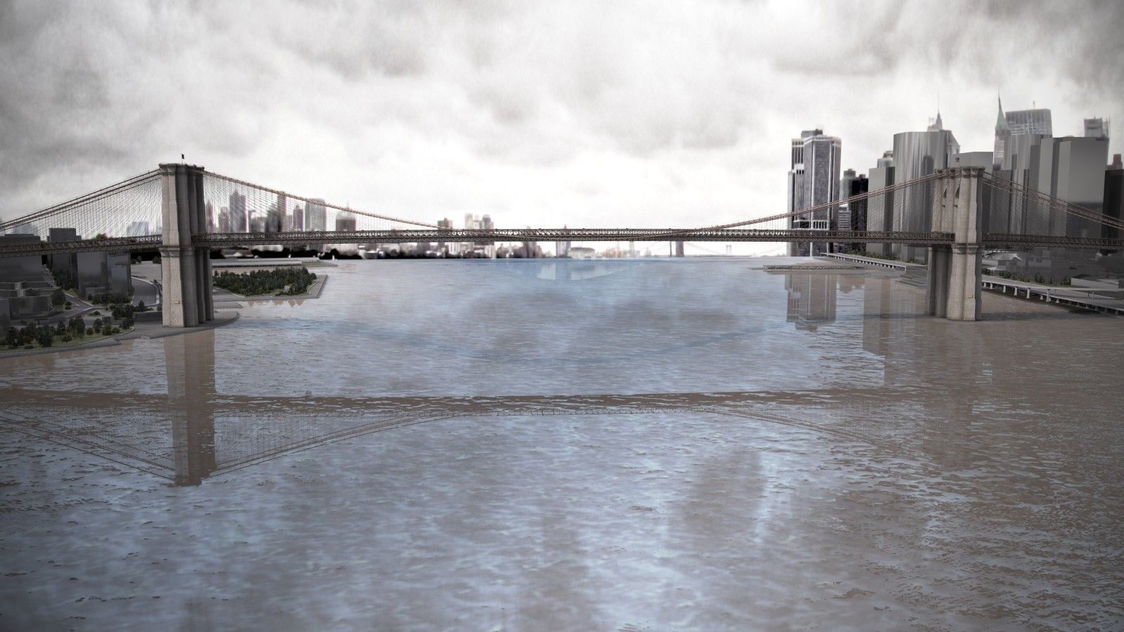 Brooklyn Bridge New York City 3D model_7