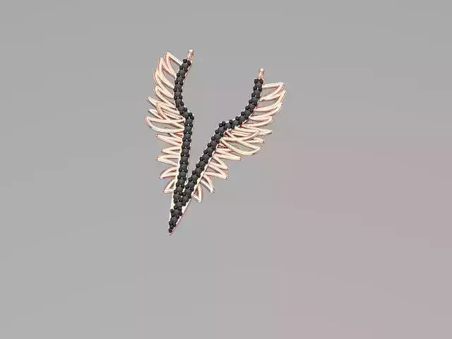 Angel wing pendant 48