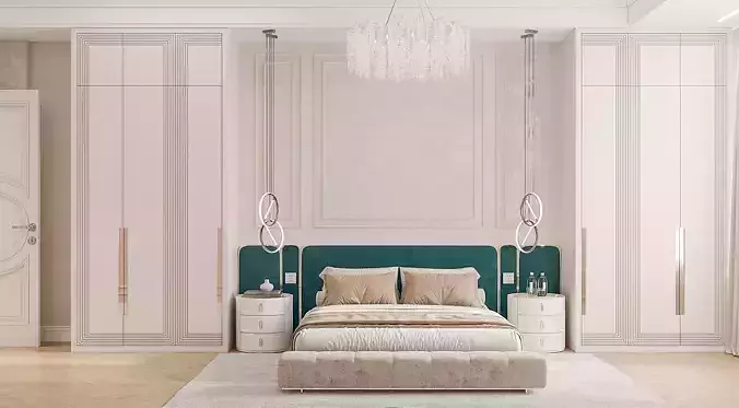 CLASSIC BEDROOM DESIGN 2025 3D model 3