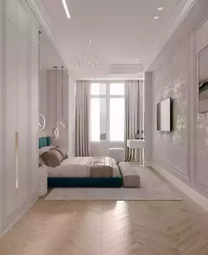 CLASSIC BEDROOM DESIGN 2025 3D model