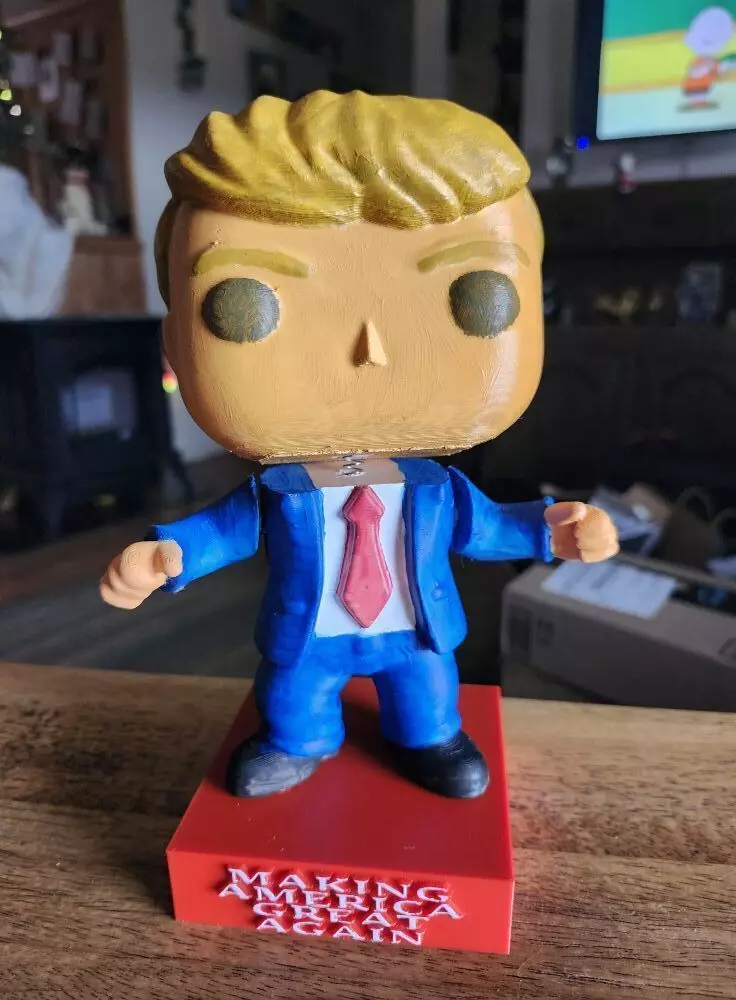 Dancing President Statue 3D print model