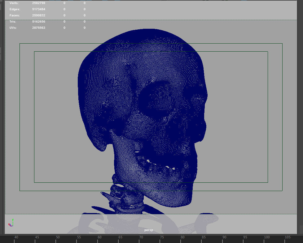 HighPoly Skeleton human 3D model_12