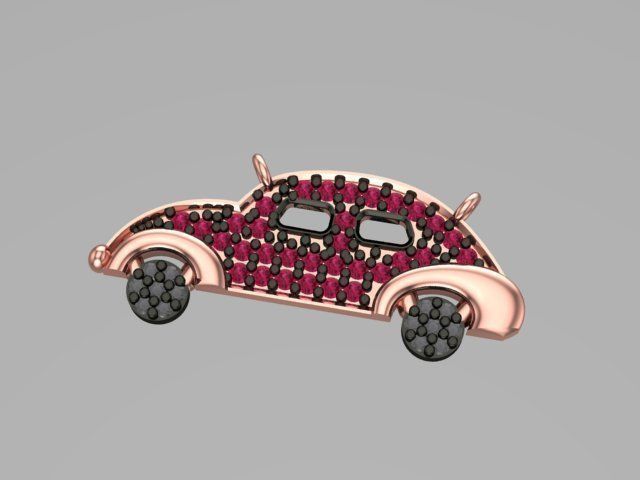 turtle car pendant 58 3D print model