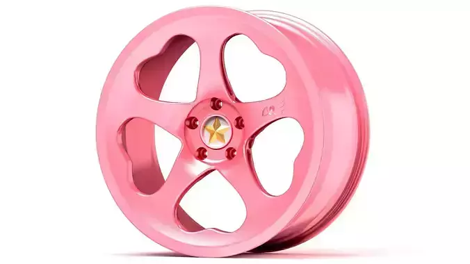Sakura Mono Wheel Low-poly 3D model