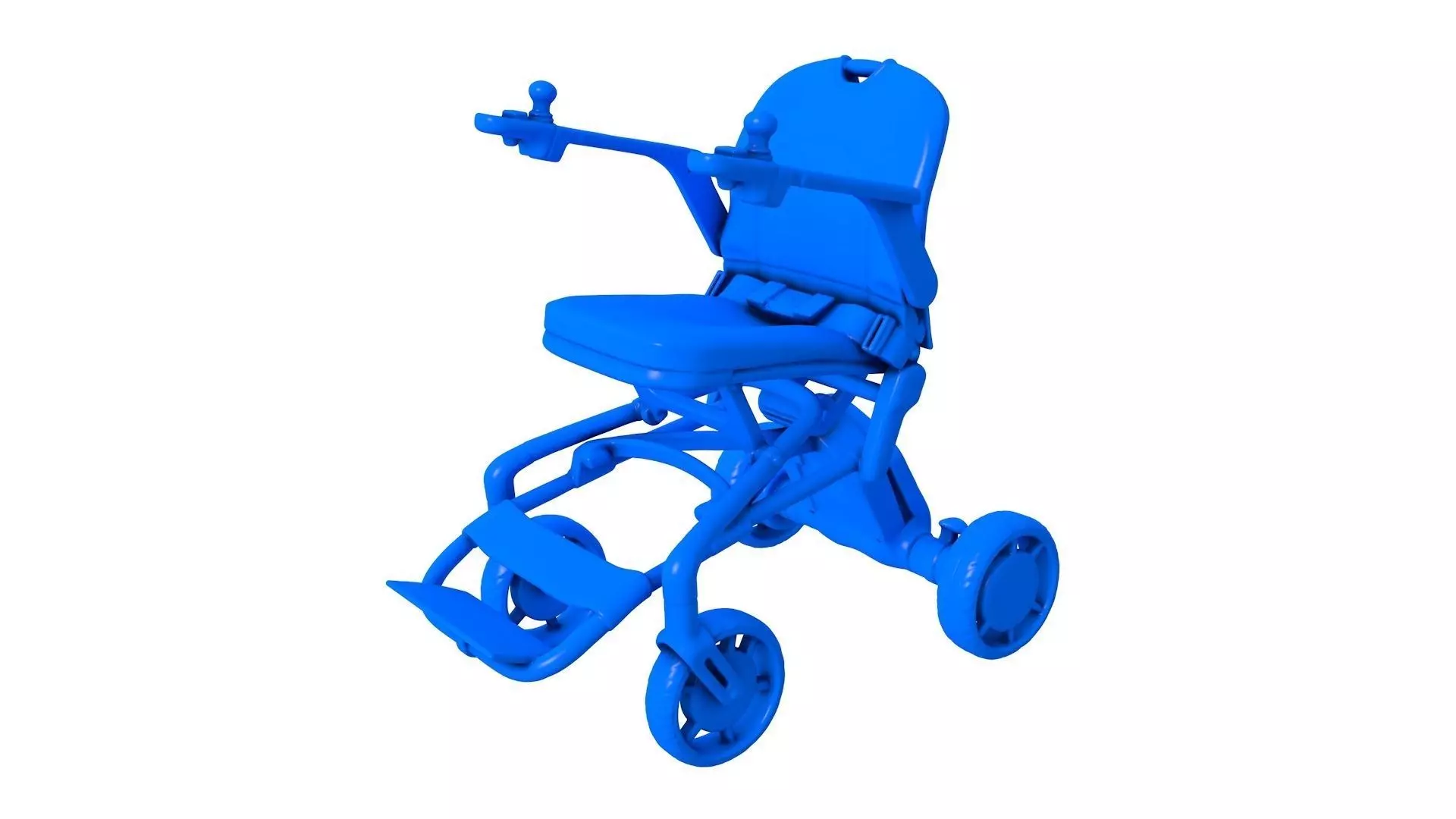 Wheelchair with Bathroom and Toilet Features 3D print model