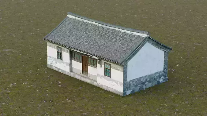 Traditional single-story rural house 