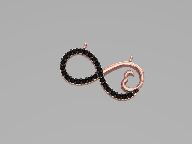 forever love pendant 60 3D print model