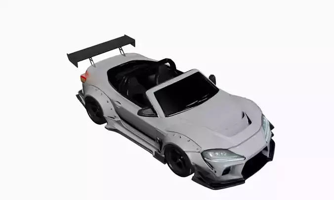 Drift-Inspired Lightweight Sports Car Urban Tuner Design 05 3D model