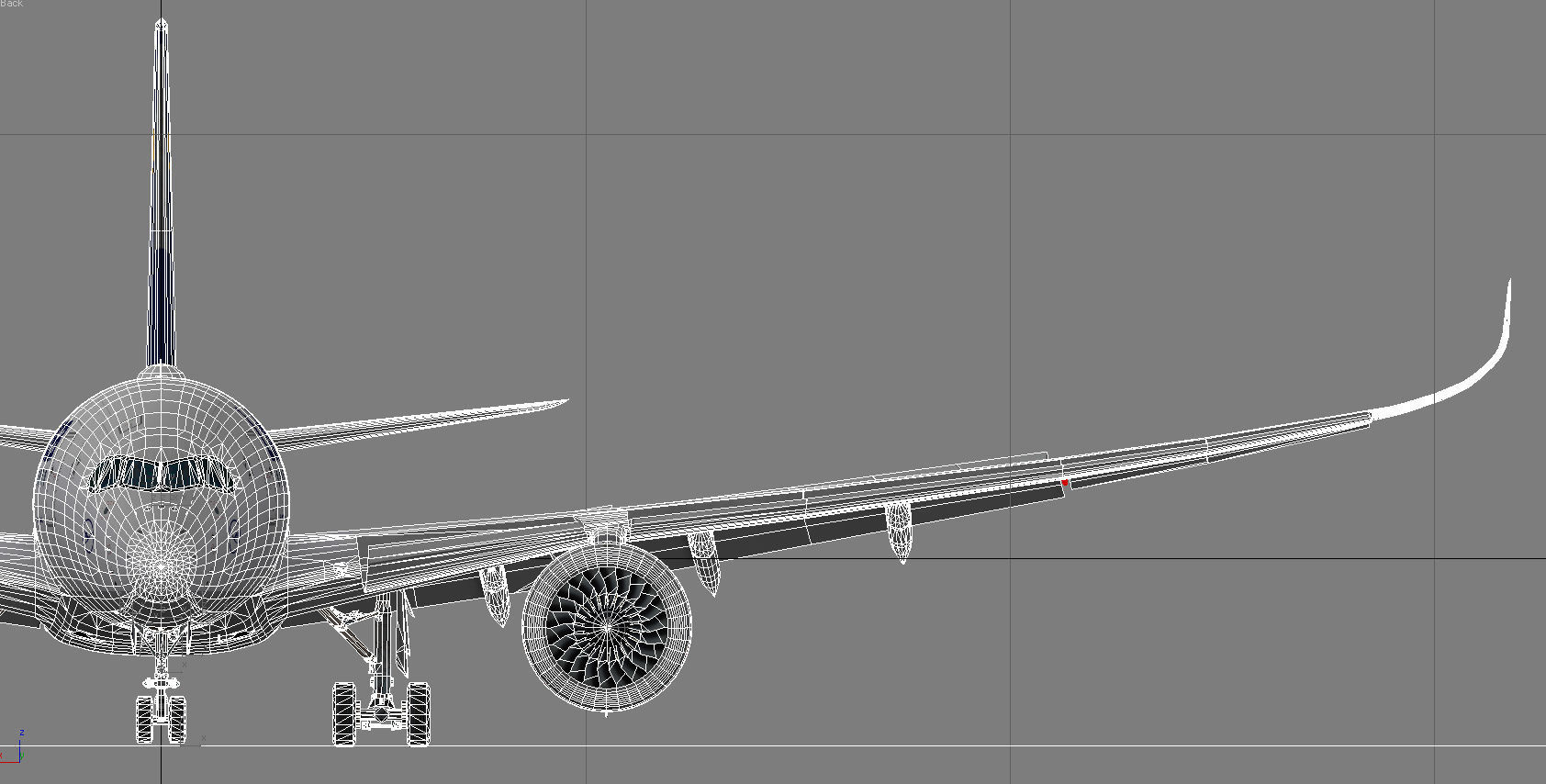 Airbus A350-900 XWB Lufthansa D-AIXA Low-poly 3D model_15