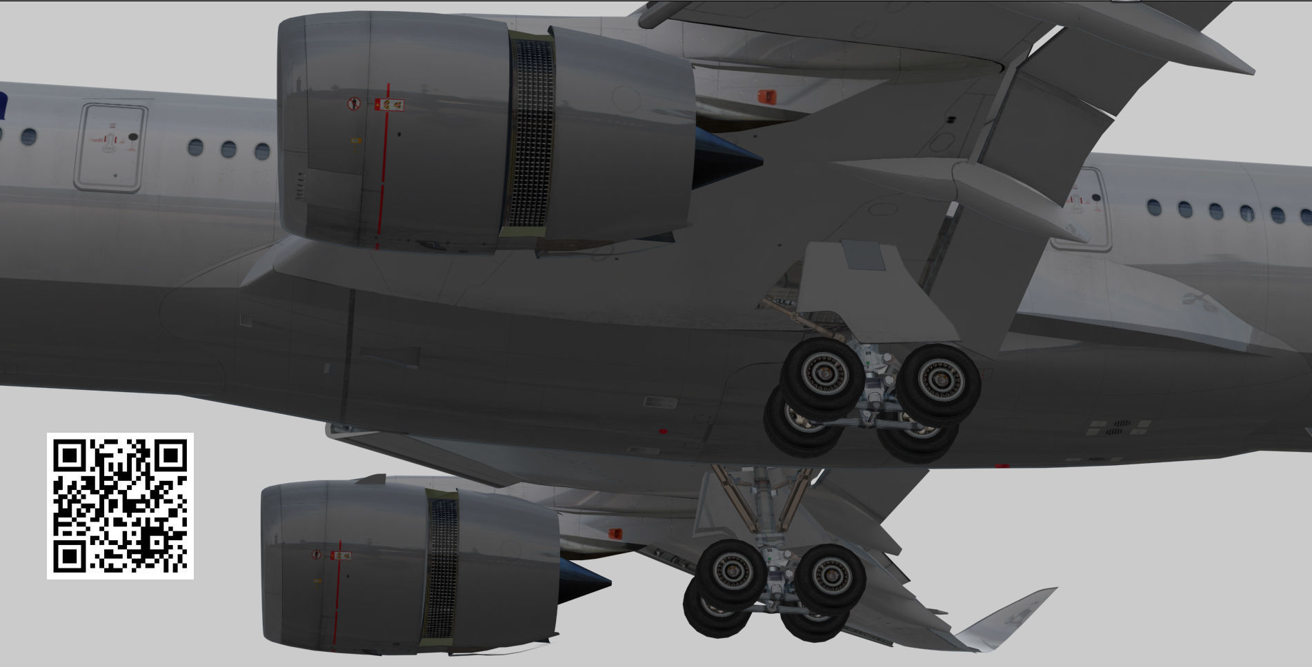 Airbus A350-900 XWB Lufthansa D-AIXA Low-poly 3D model_7