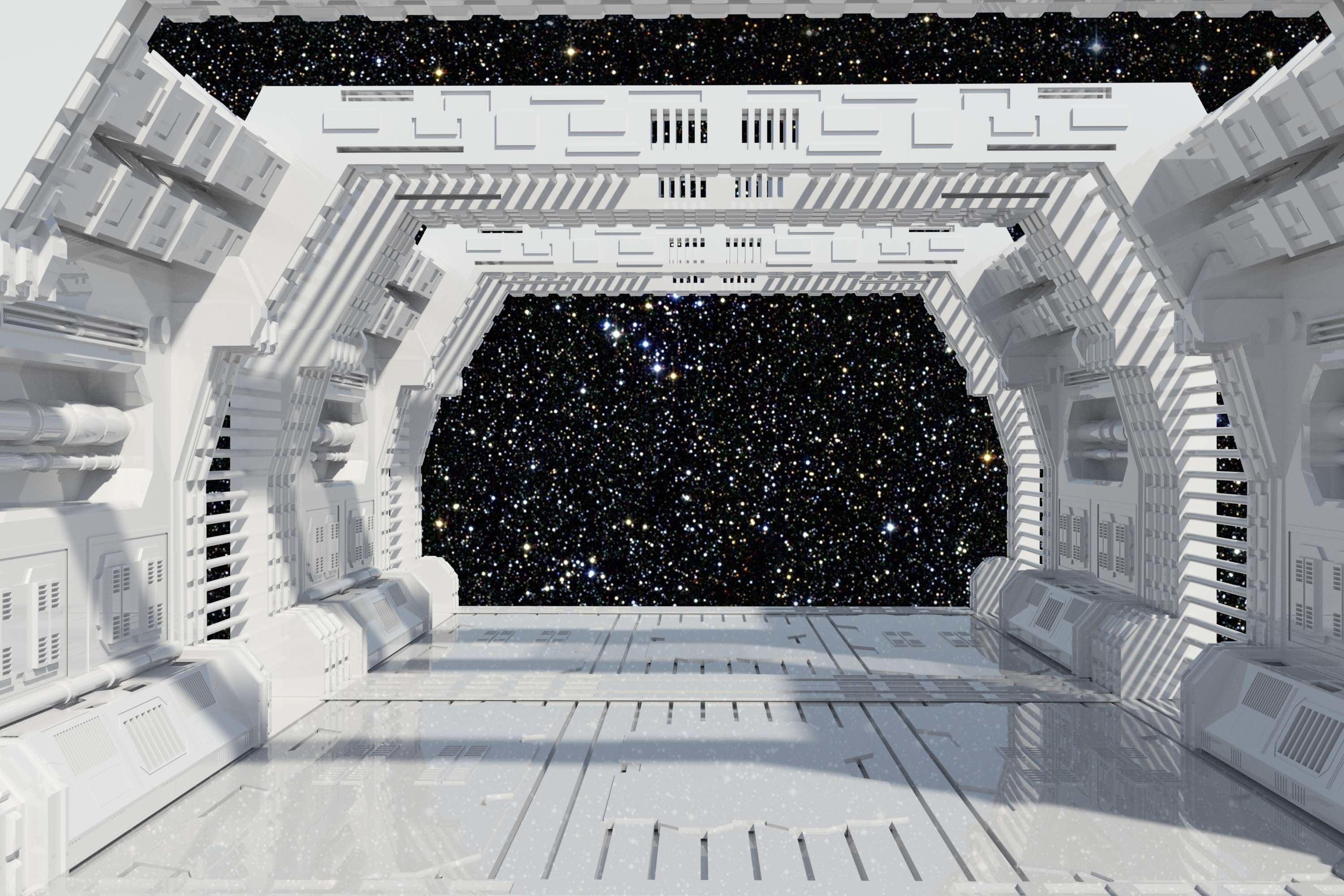 Modular SCI-FI scene GAMES 3D model_1