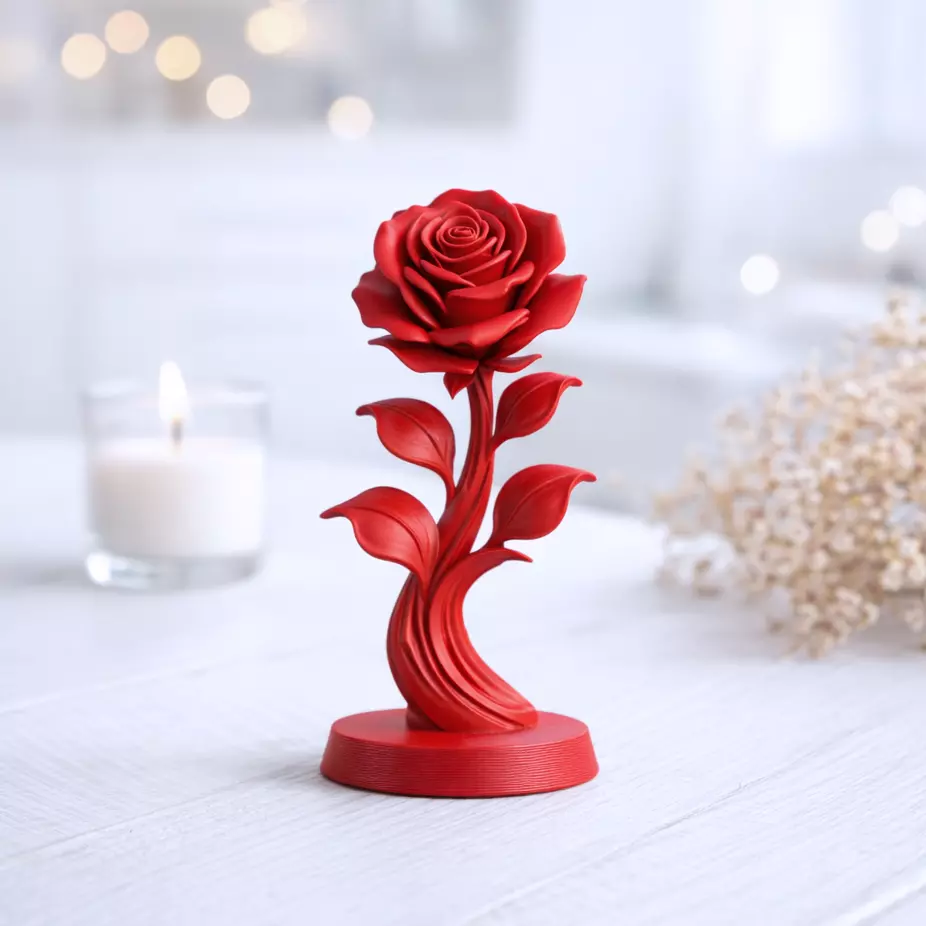 Rose Flower Figurine 3D print model