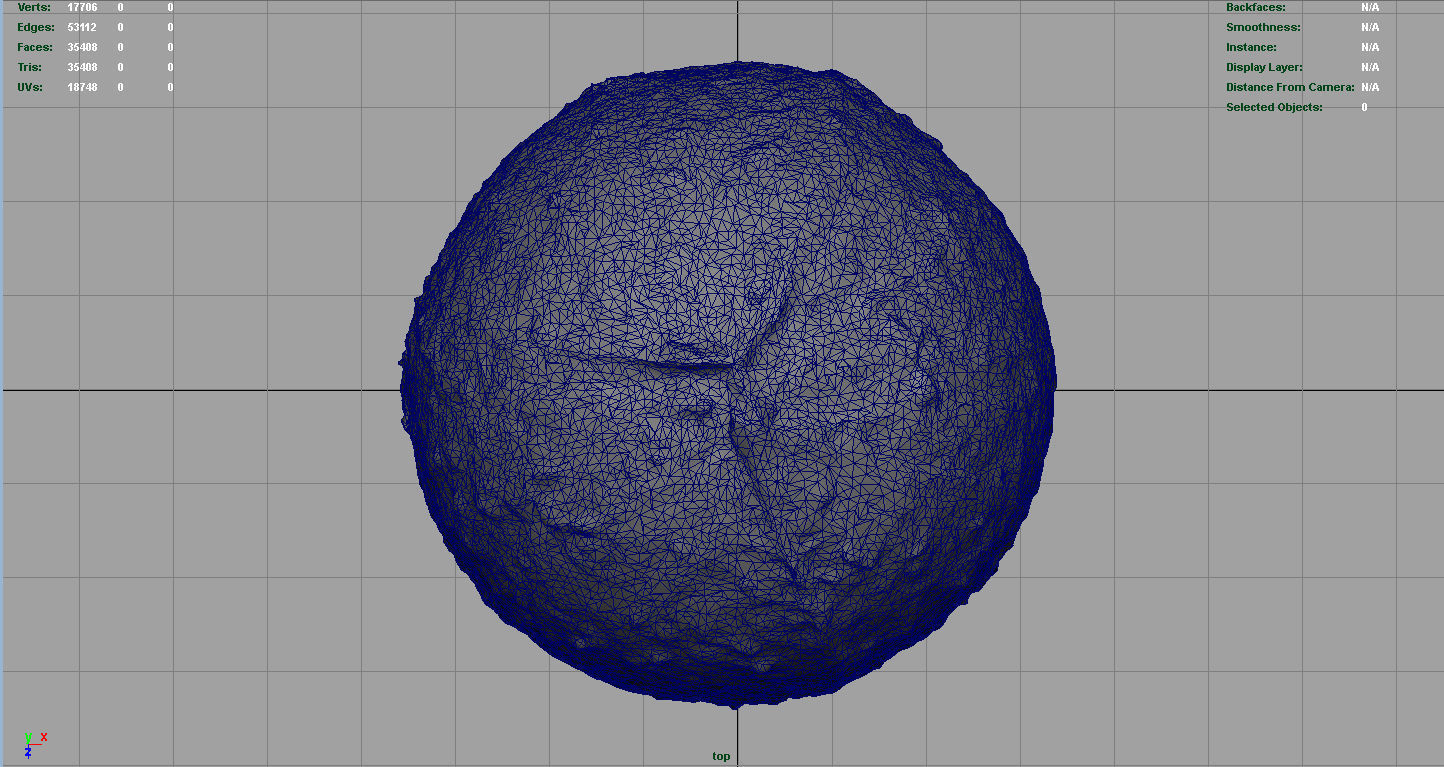 Coconut Low-poly 3D model_6