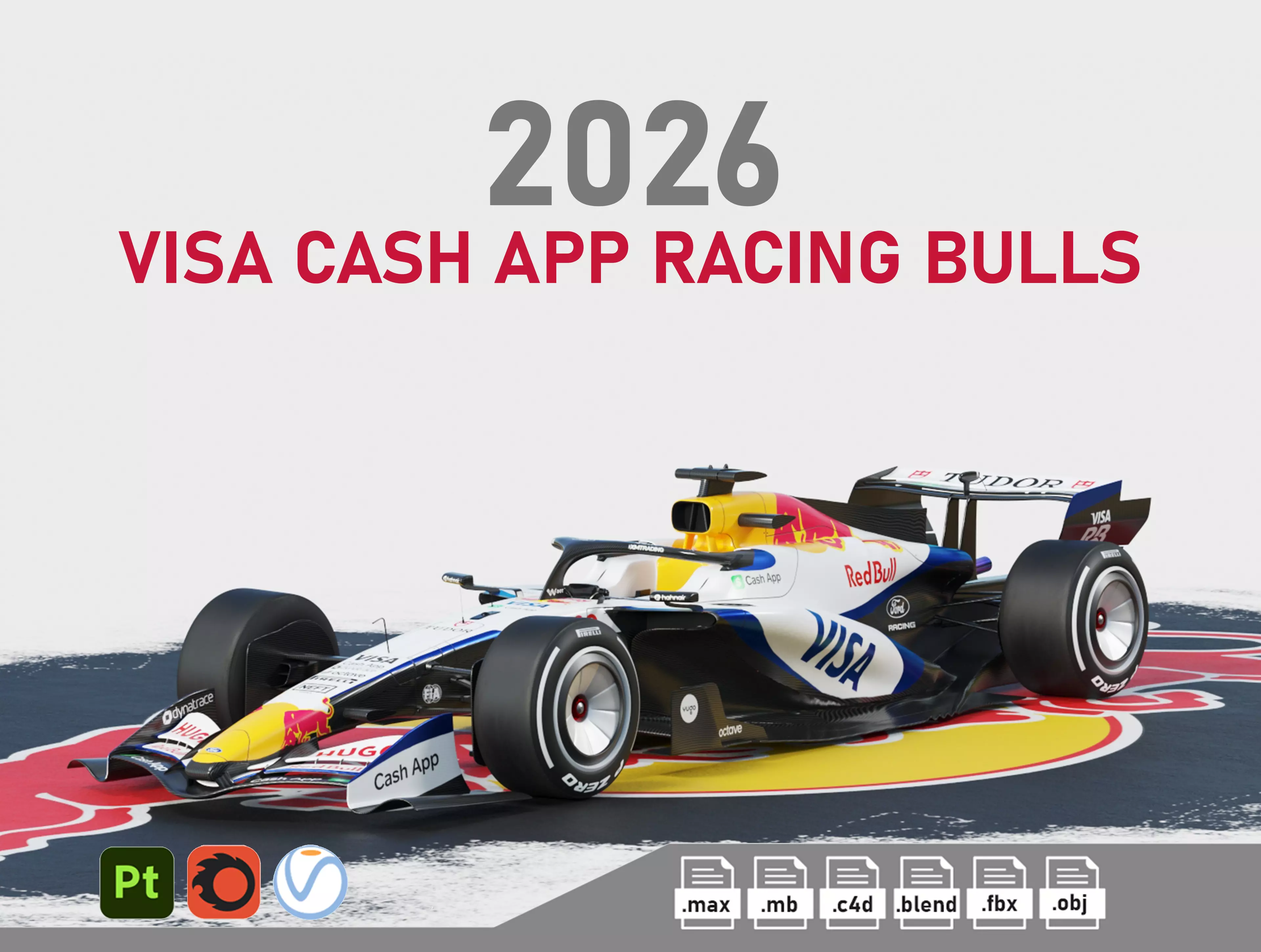 F1 Visa Cash App Racing Bulls VCARB 03 2026 3D model