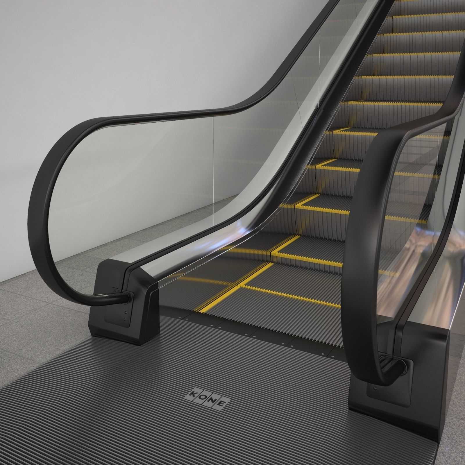 Escalator Kone TravelMaster 110 modular 3D model_1