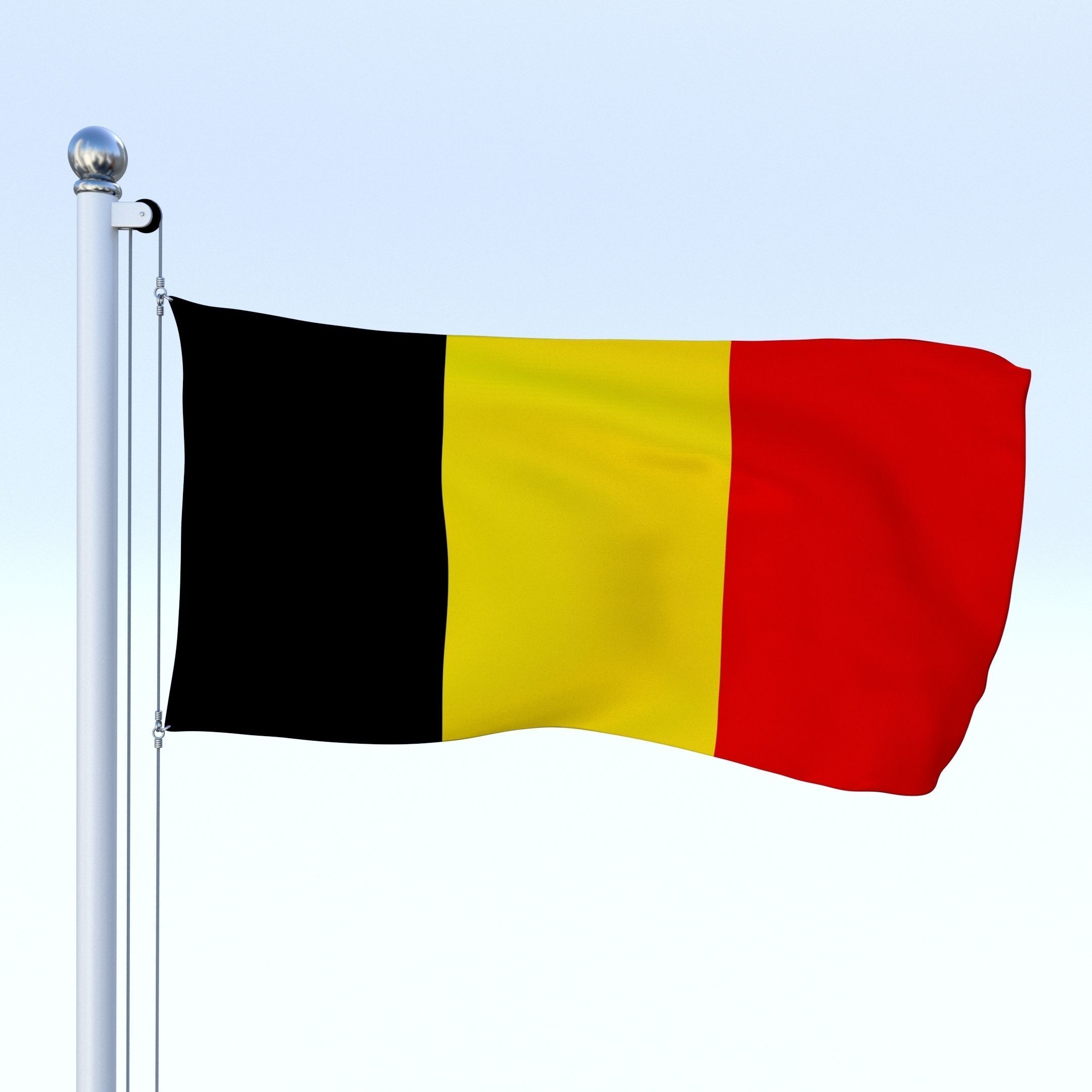 All European Flag Pack Low-poly 3D model_15