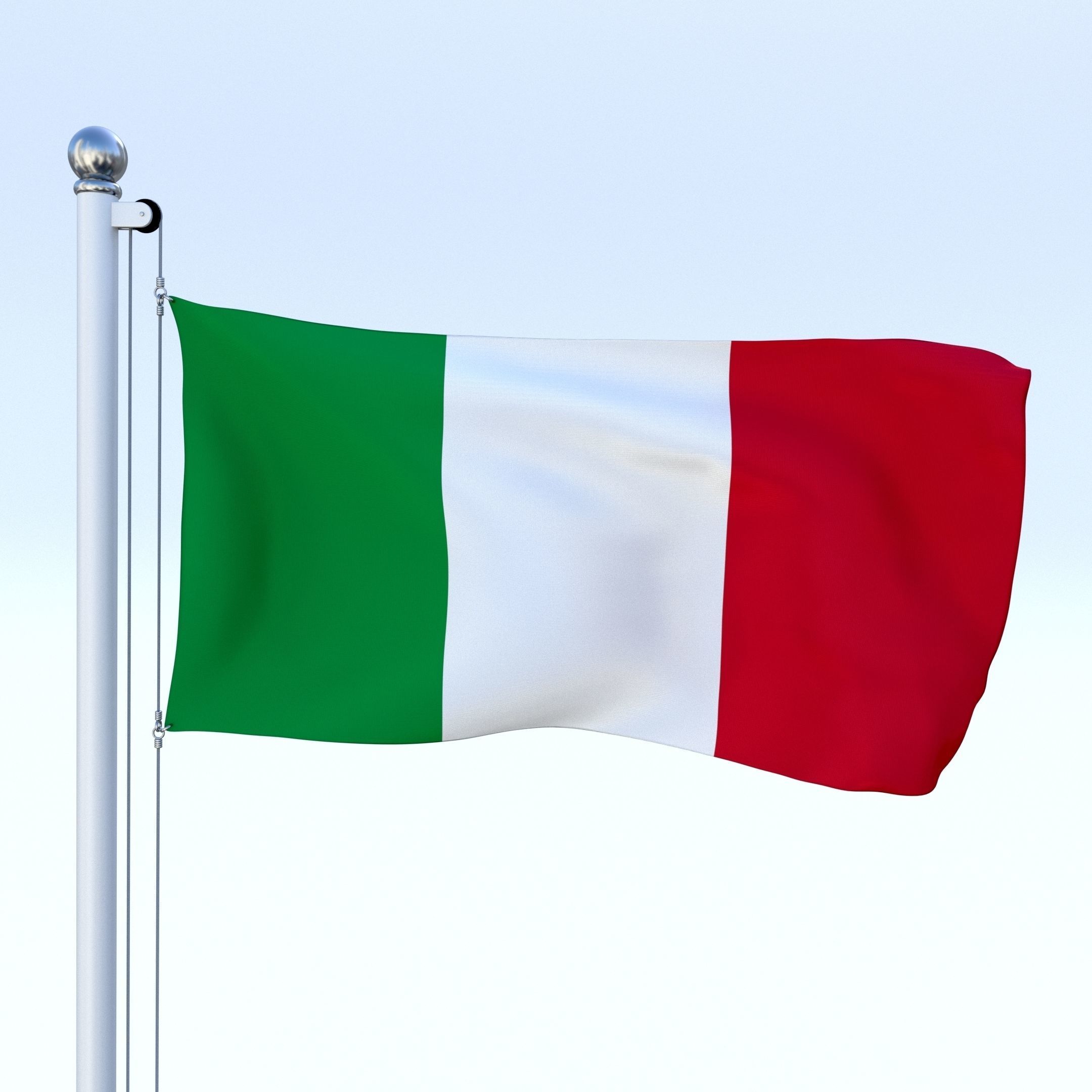 All European Flag Pack Low-poly 3D model_33