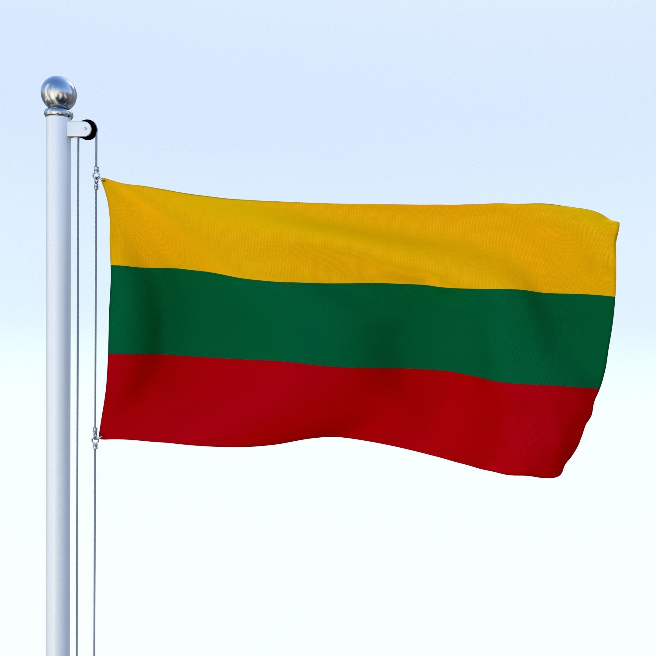 All European Flag Pack Low-poly 3D model_22