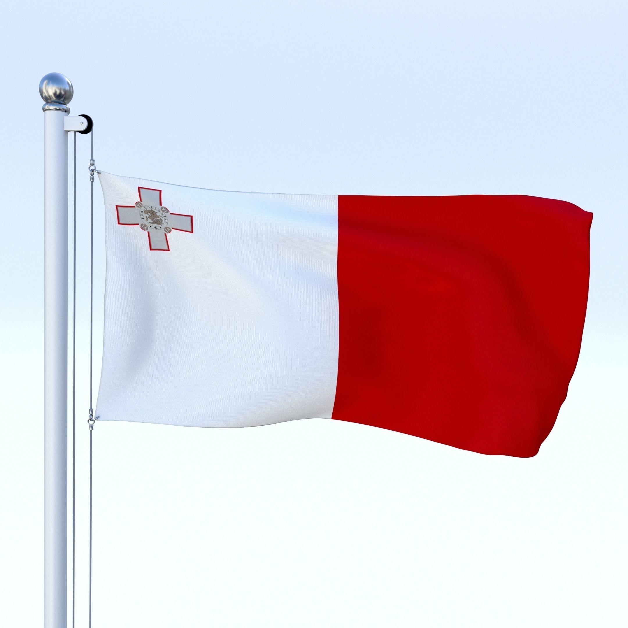 All European Flag Pack Low-poly 3D model_6