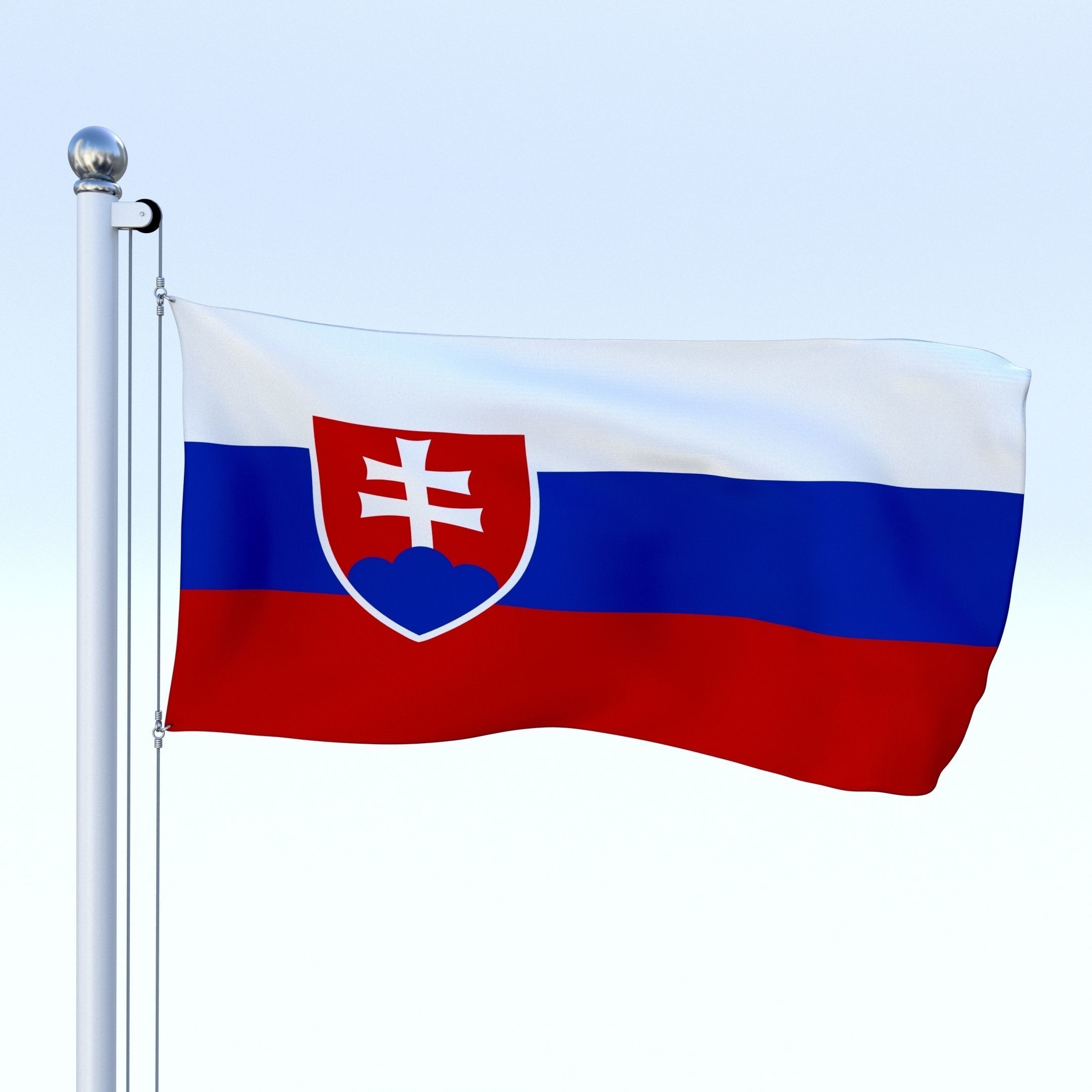 All European Flag Pack Low-poly 3D model_3