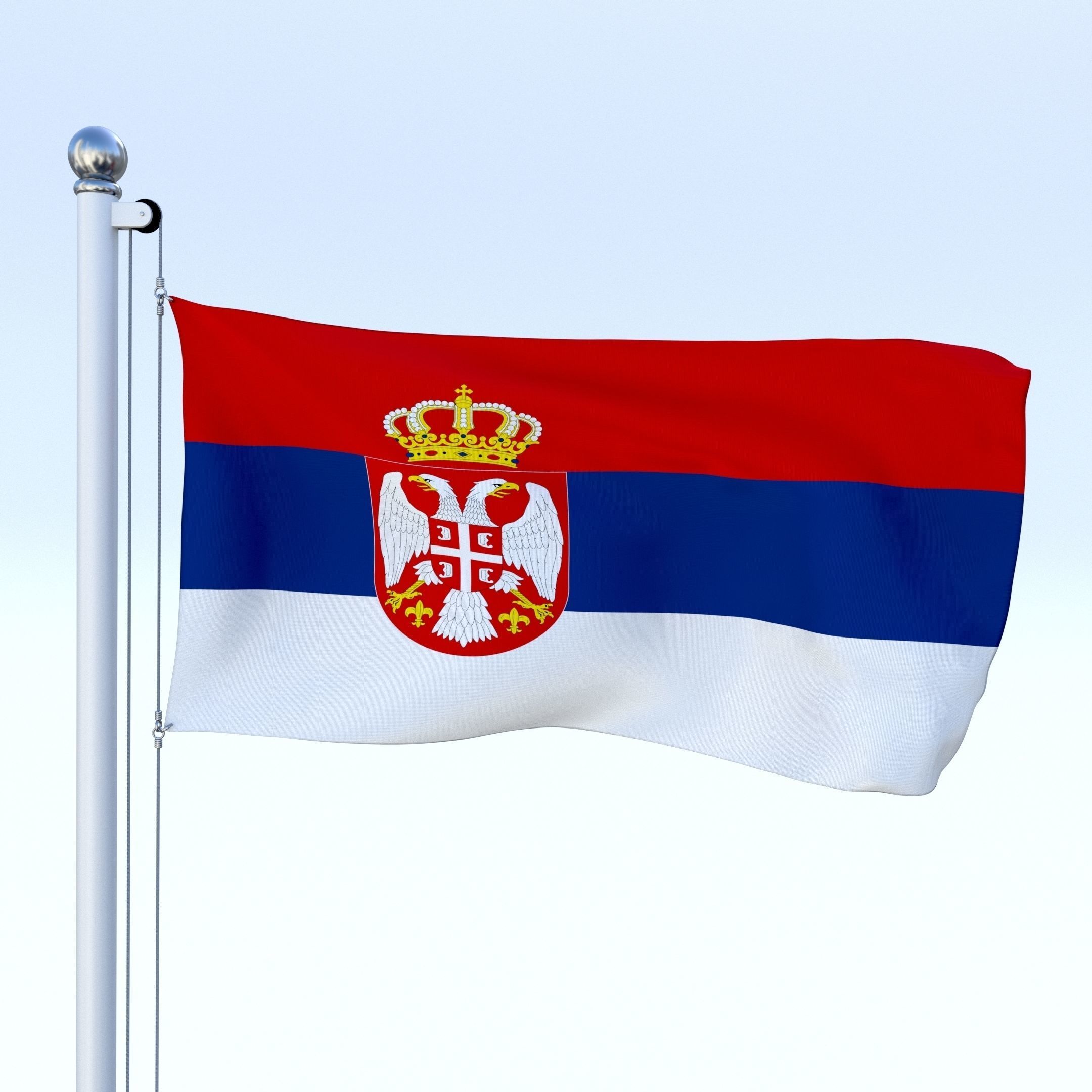 All European Flag Pack Low-poly 3D model_20