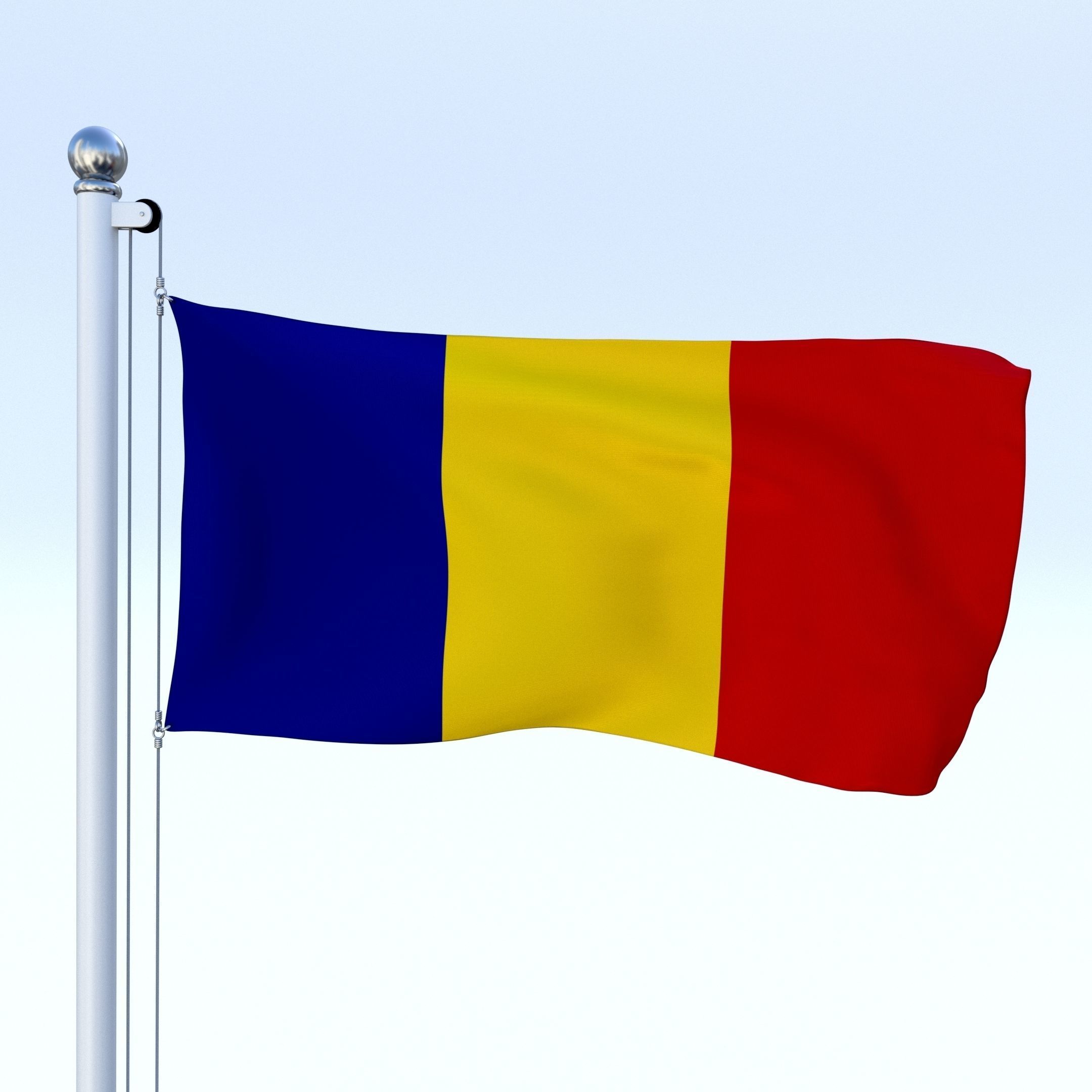 All European Flag Pack Low-poly 3D model_26