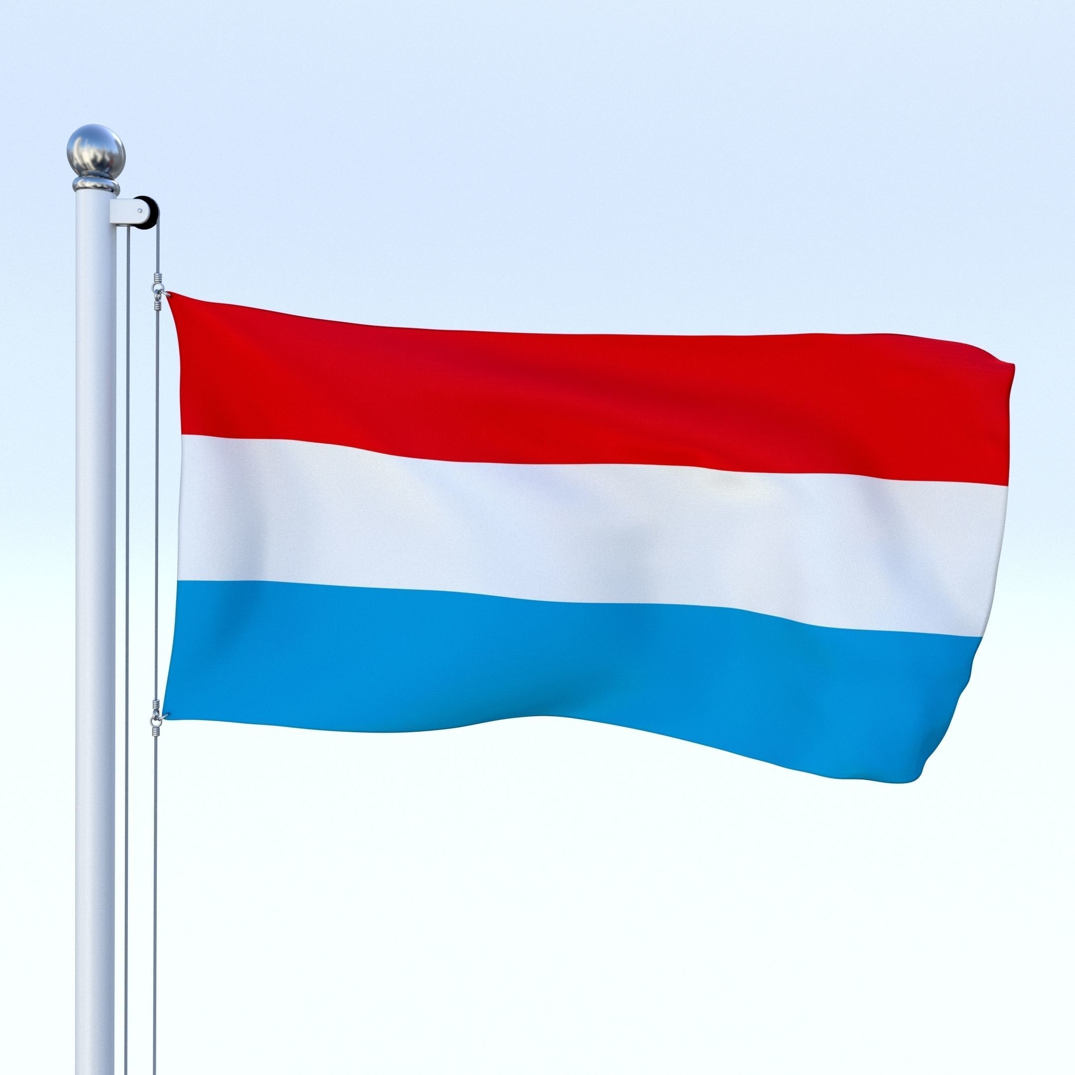 All European Flag Pack Low-poly 3D model_14