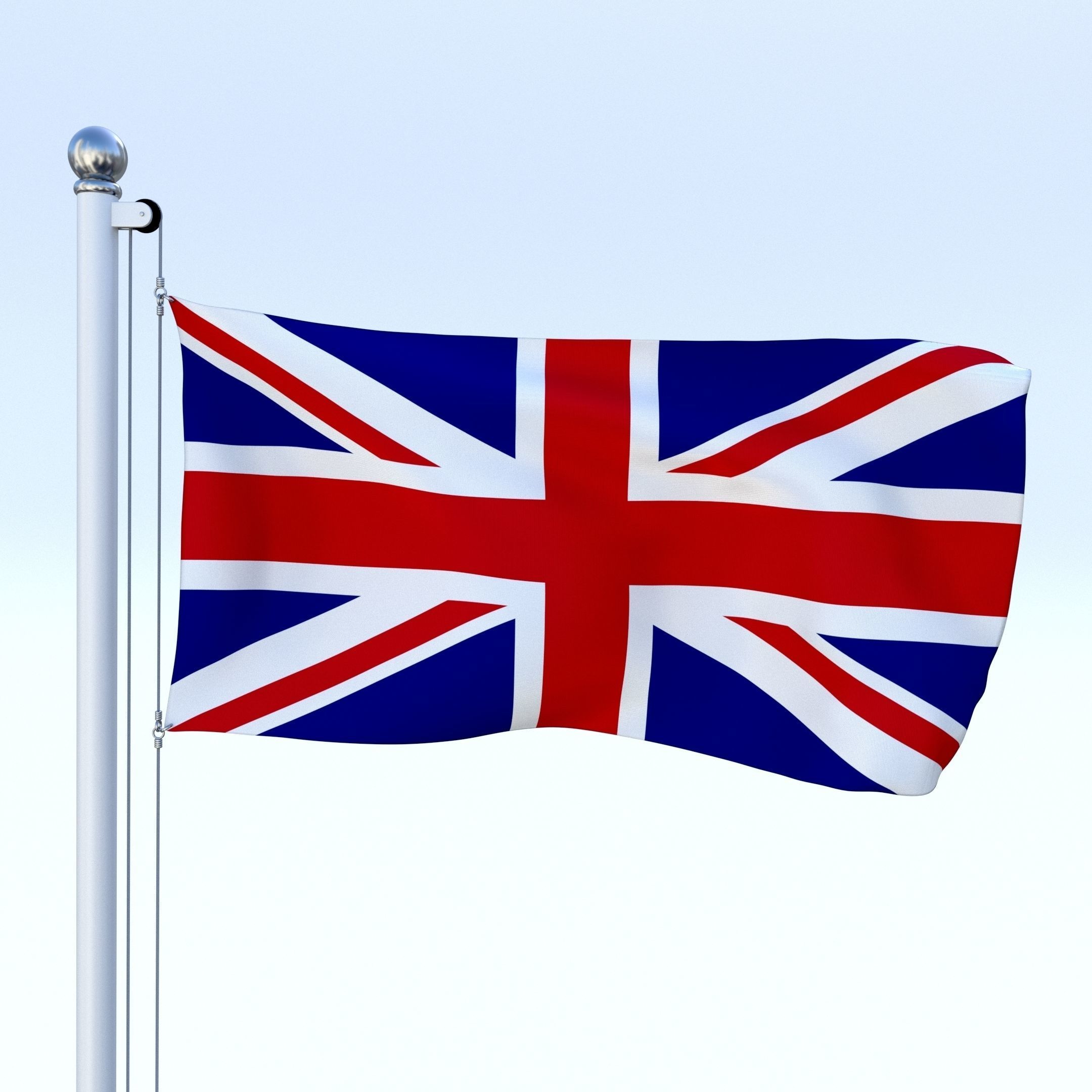 All European Flag Pack Low-poly 3D model_23