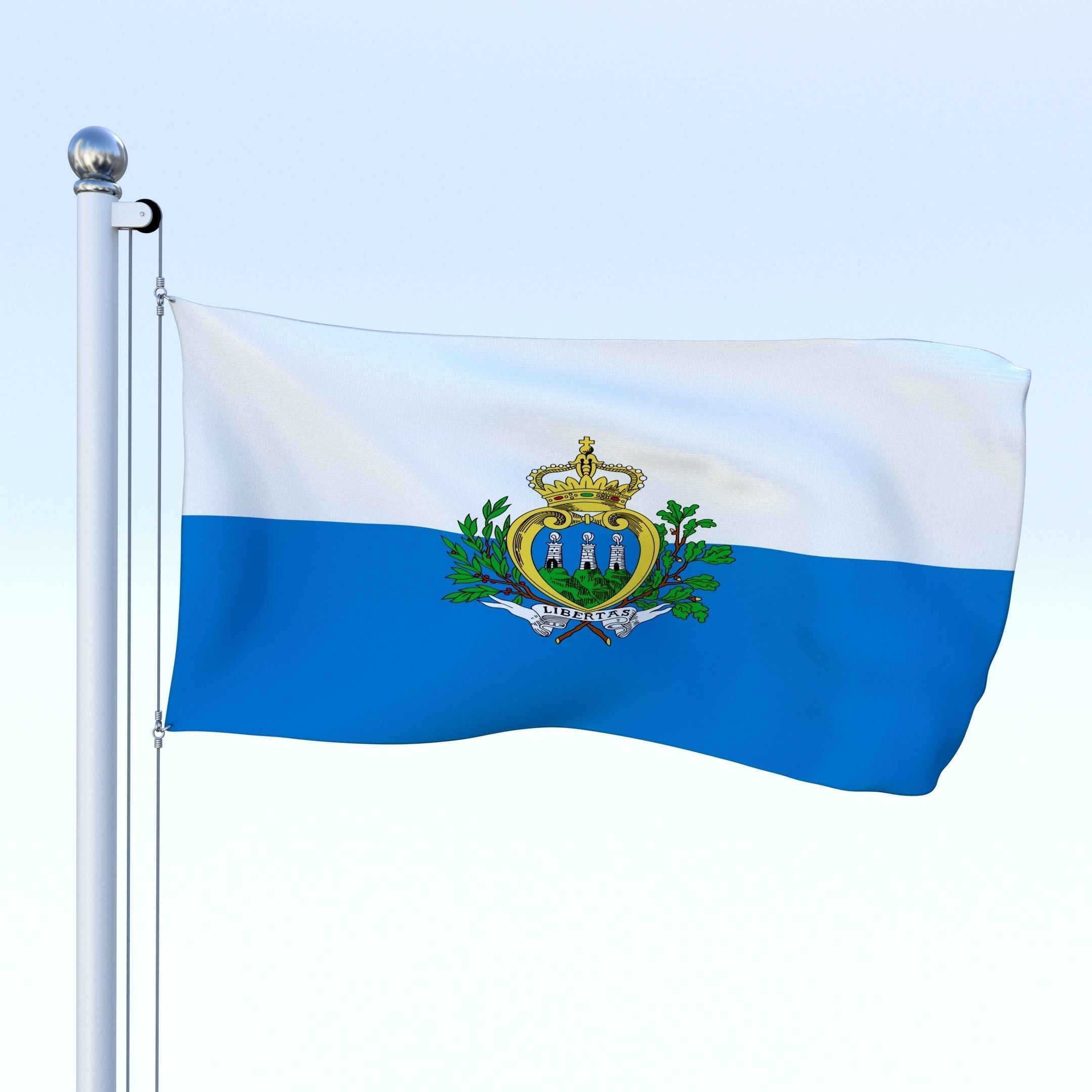 All European Flag Pack Low-poly 3D model_5