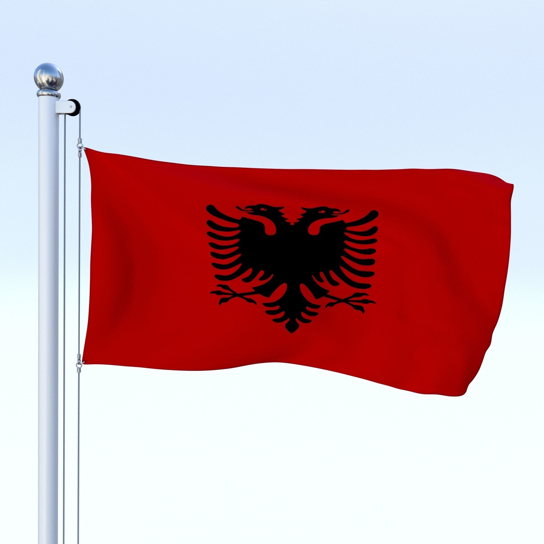 All European Flag Pack Low-poly 3D model_42