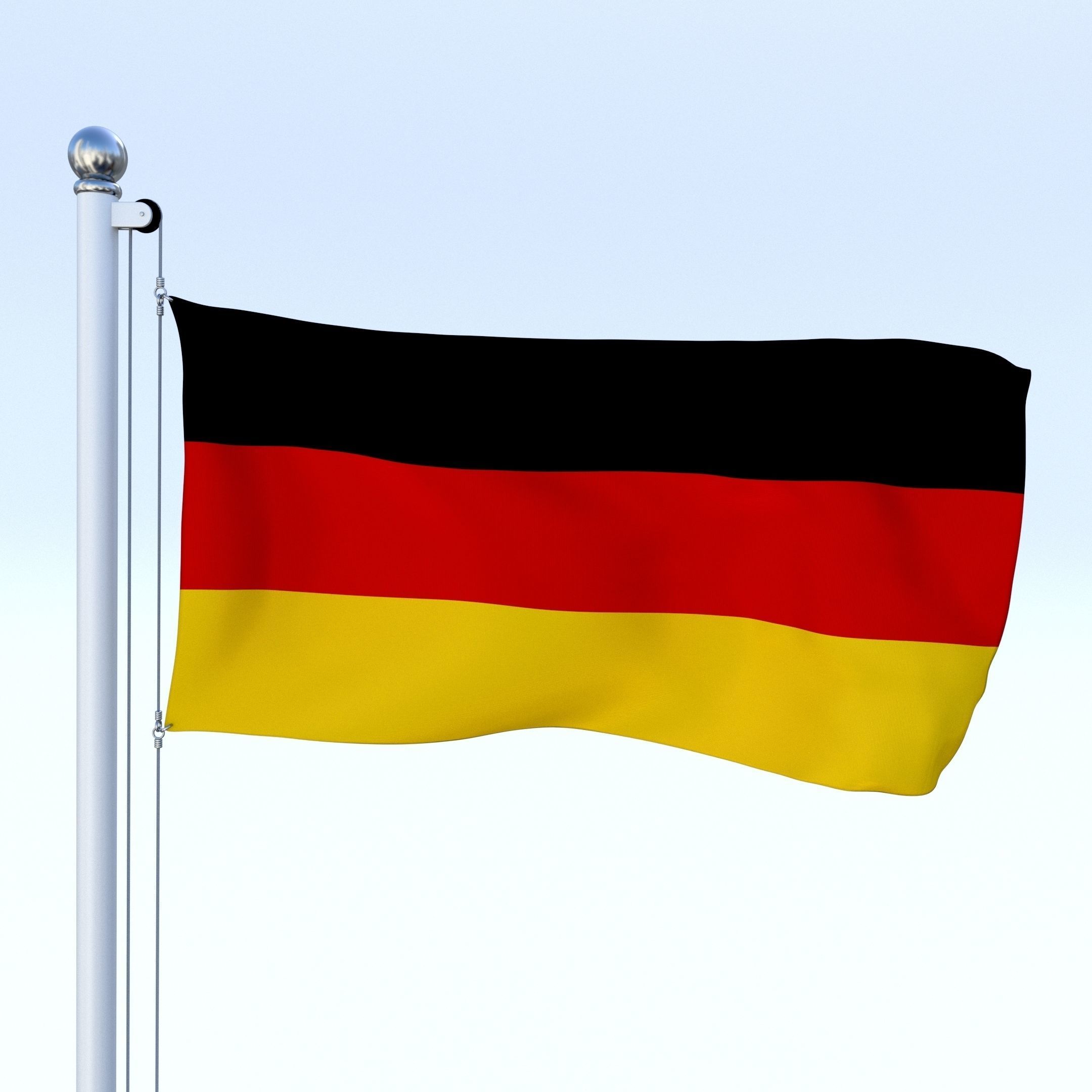 All European Flag Pack Low-poly 3D model_27