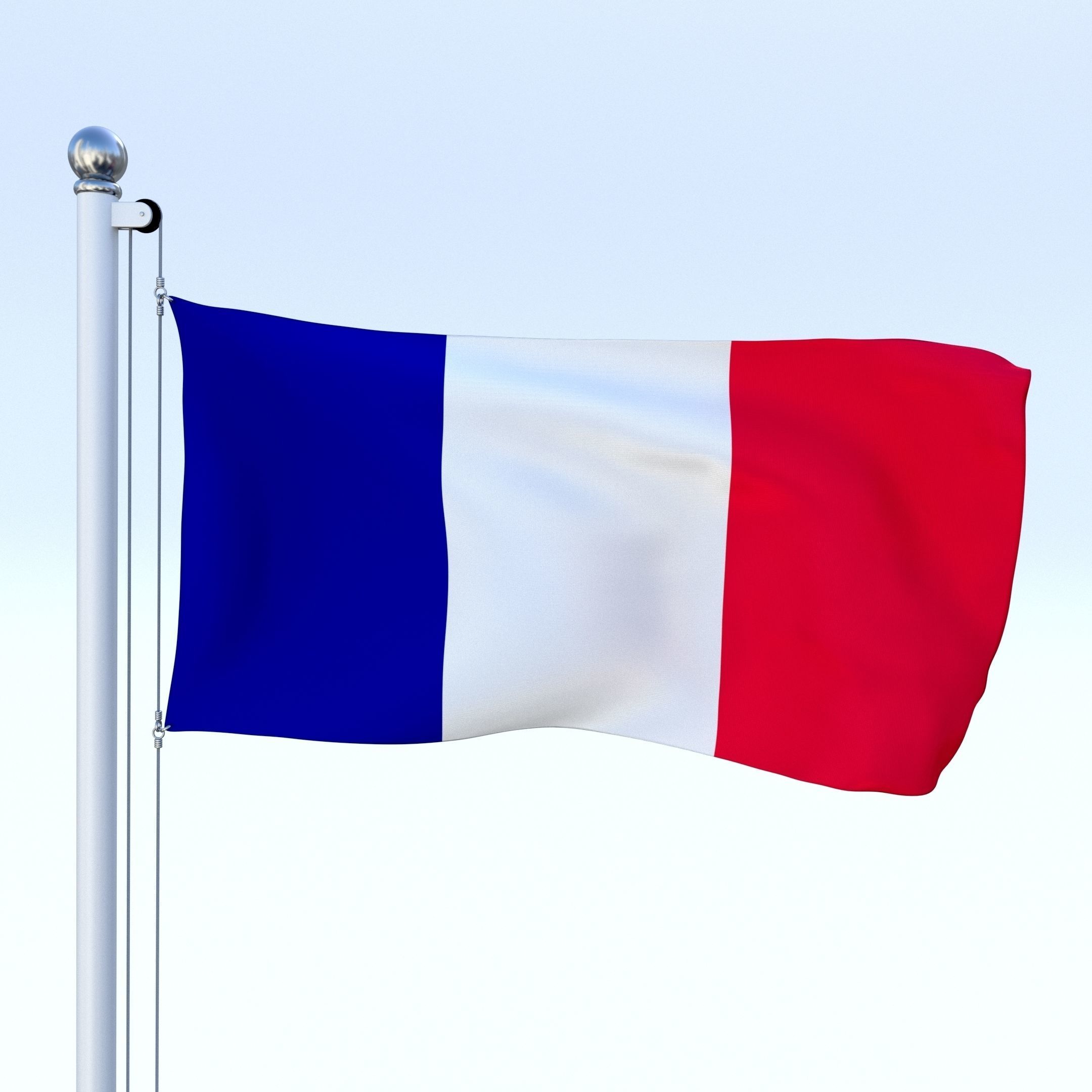 All European Flag Pack Low-poly 3D model_18