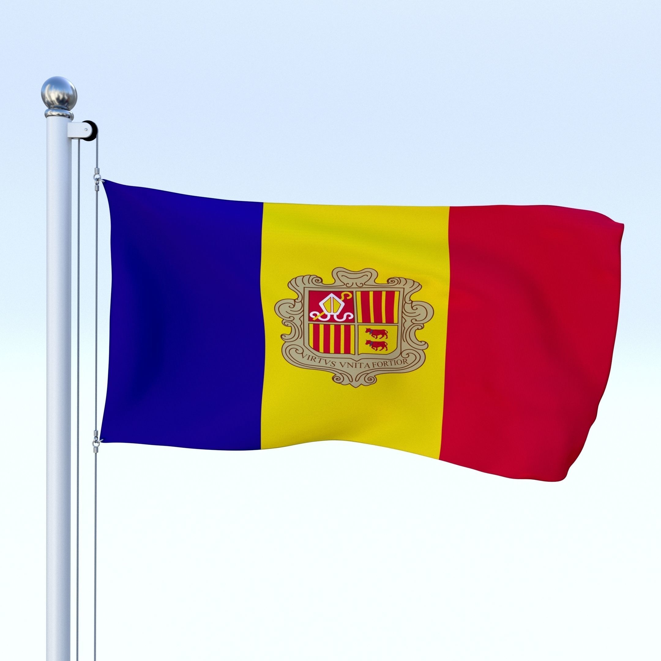 All European Flag Pack Low-poly 3D model_21