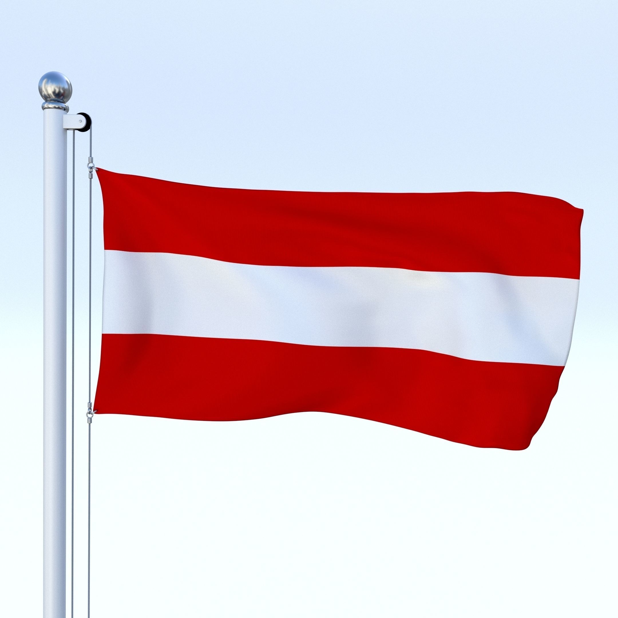 All European Flag Pack Low-poly 3D model_34