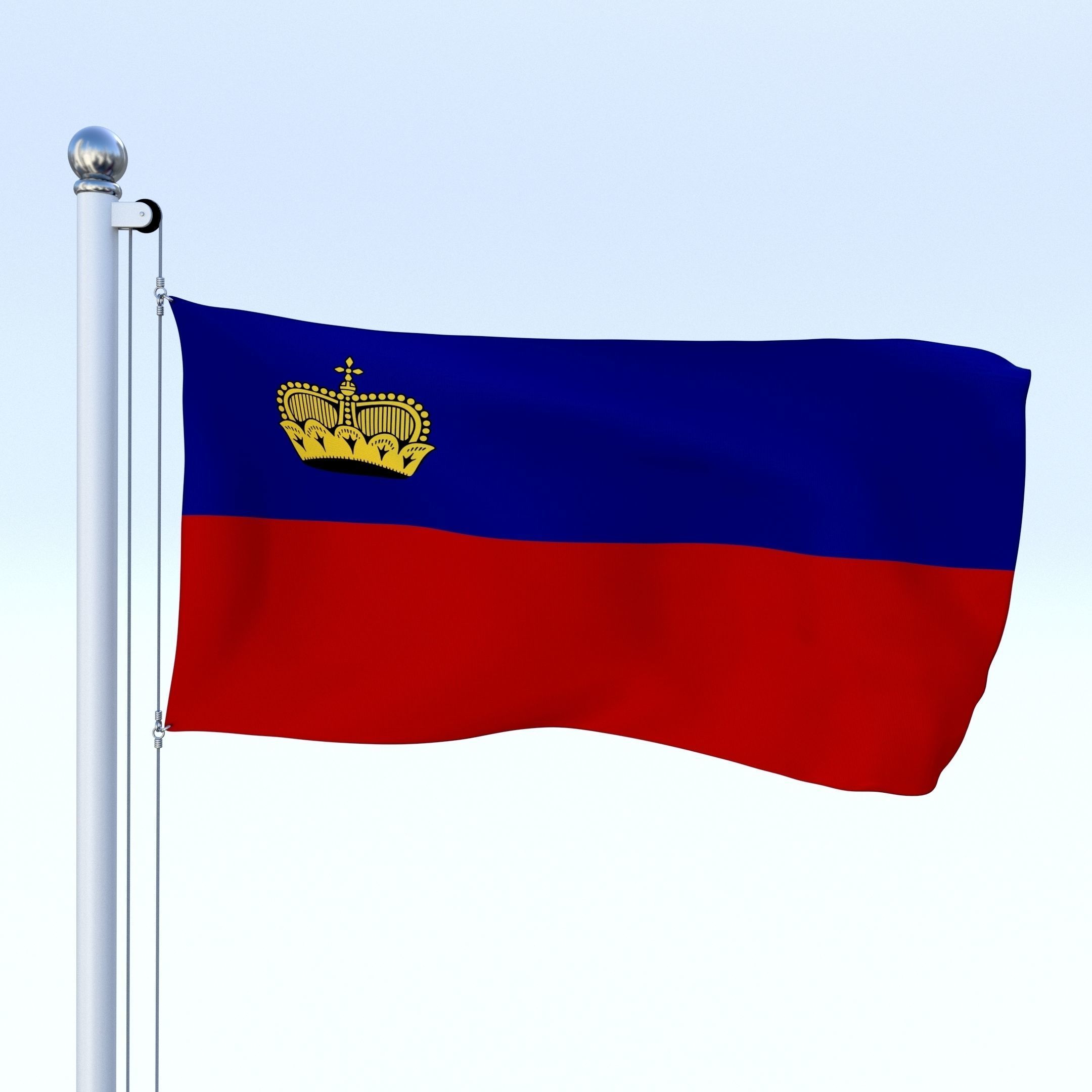 All European Flag Pack Low-poly 3D model_17