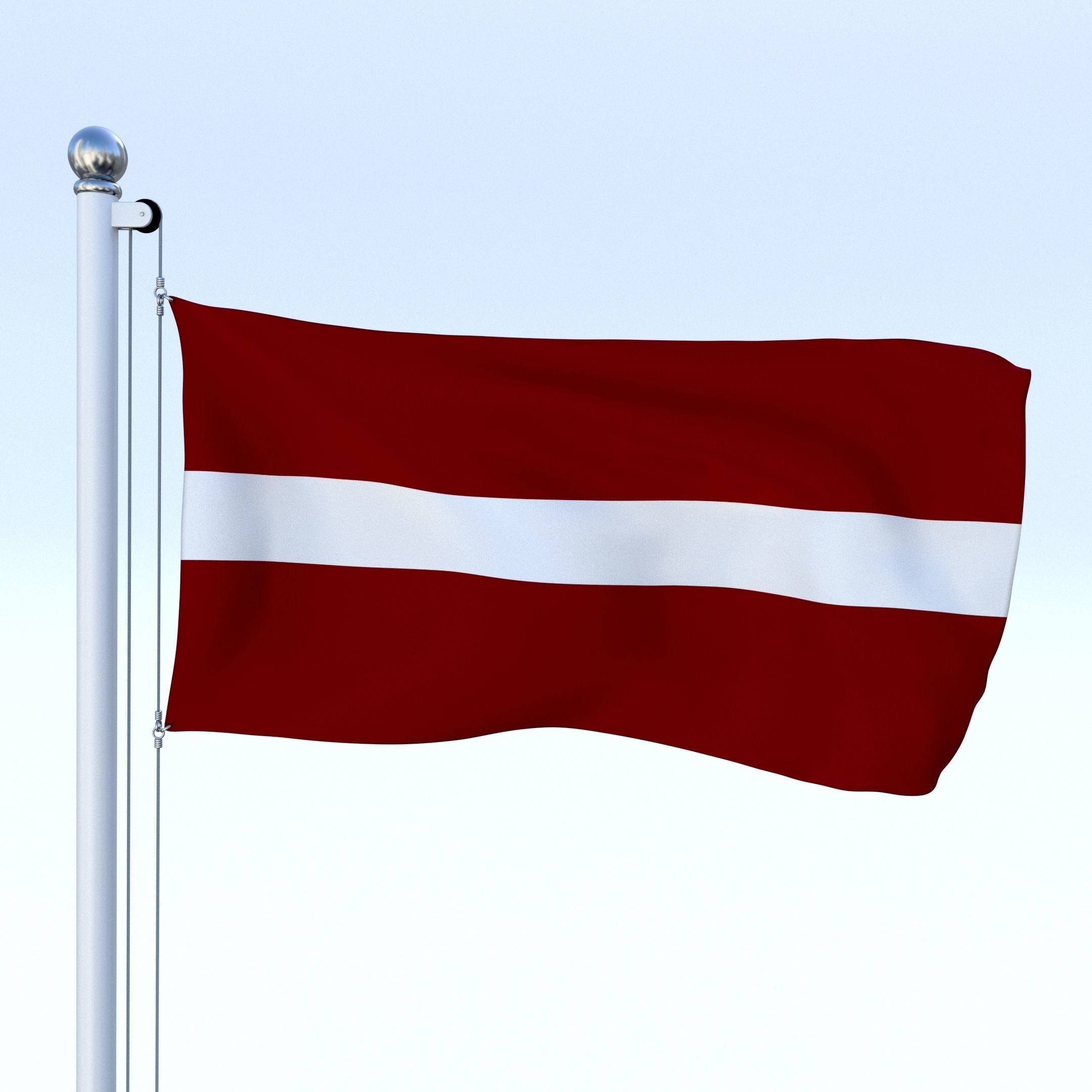 All European Flag Pack Low-poly 3D model_31