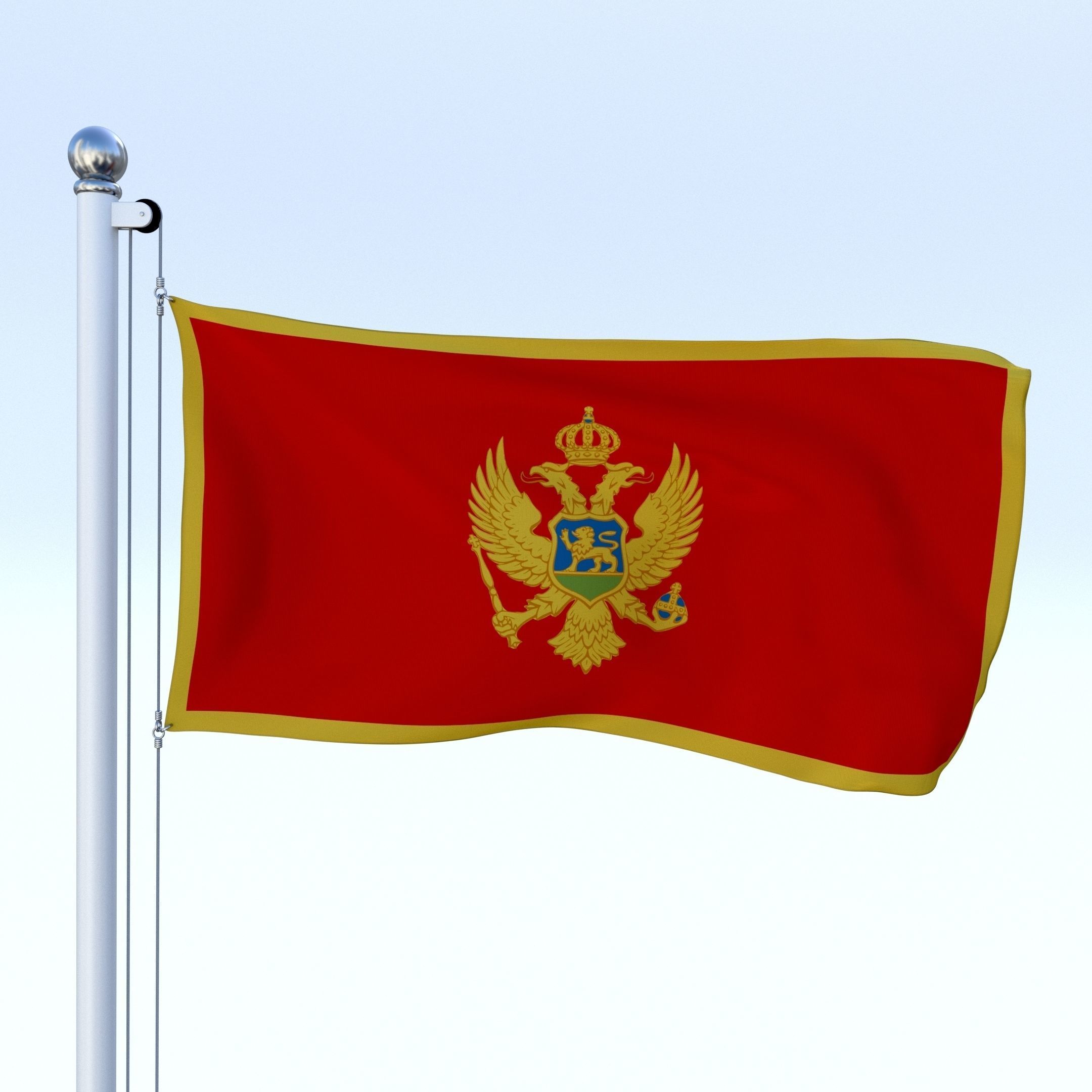 All European Flag Pack Low-poly 3D model_11