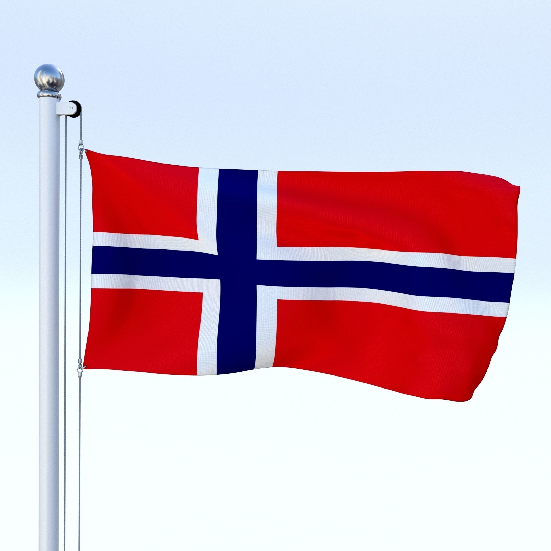 All European Flag Pack Low-poly 3D model_8